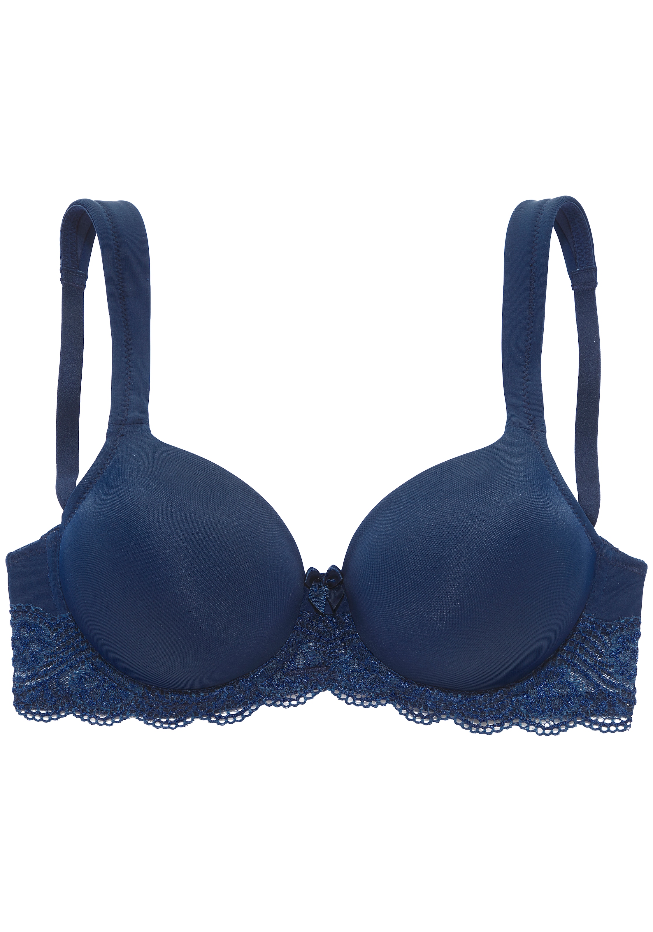 LASCANA Schalen-BH », T-Shirt-BH, Bügel-BH, Dirndl-BH« mit breiten Trägern, weiche Spitze, große Größen