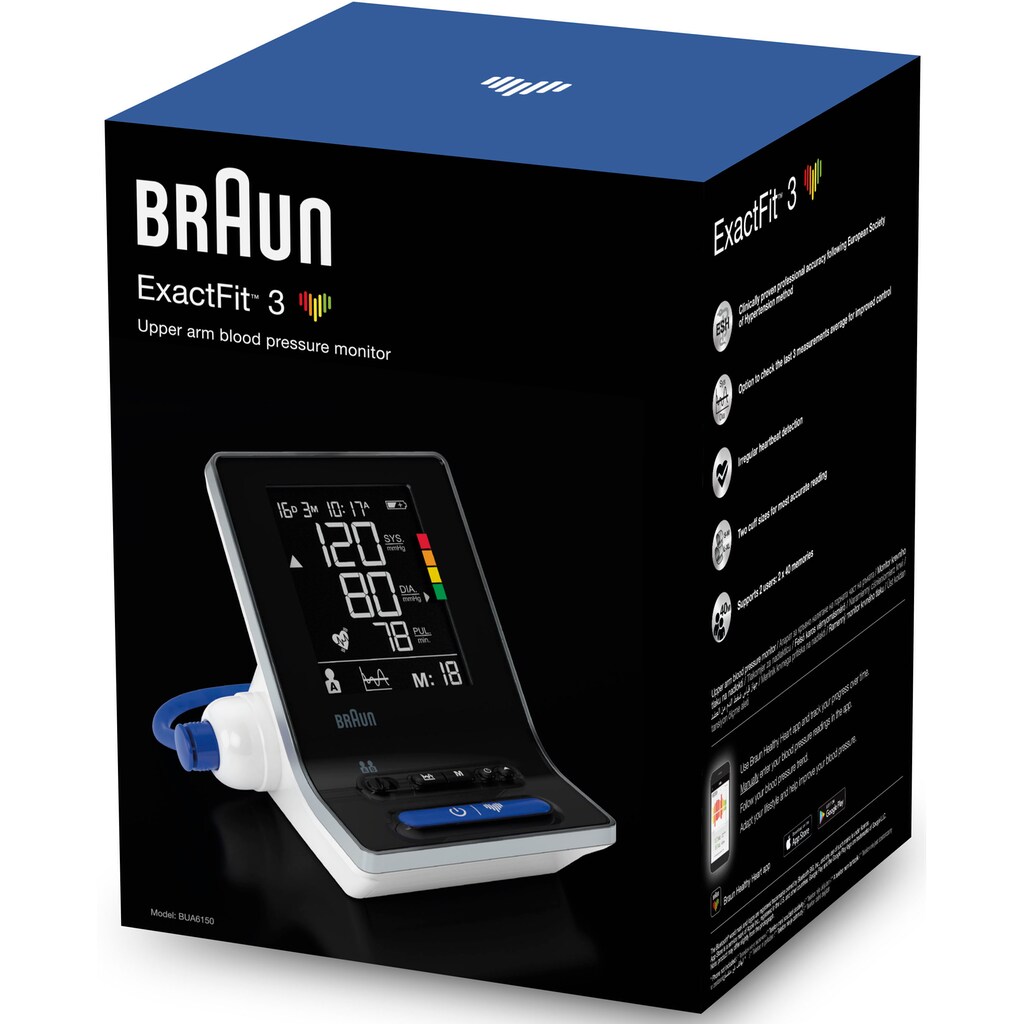Braun Oberarm-Blutdruckmessgerät »ExactFit 3 BUA6150«