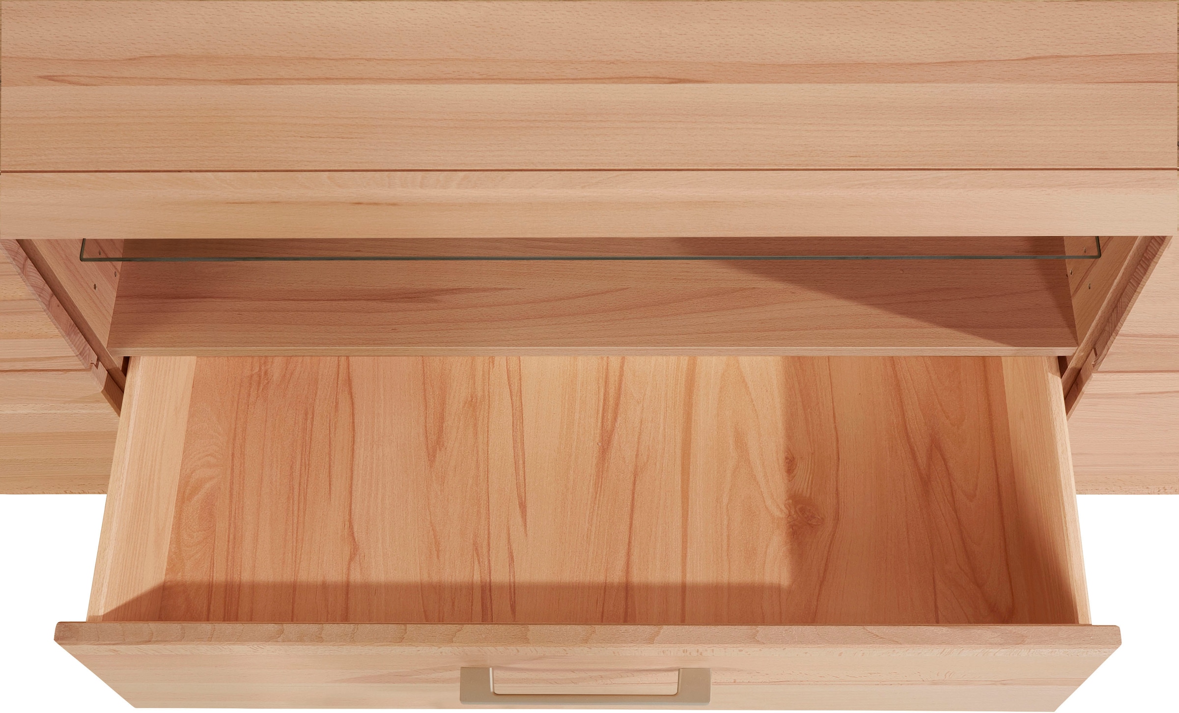 VOGL Möbelfabrik Lowboard »1237«, Massivholzfront, Breite ca. 171 cm, mit Softclose Funktion
