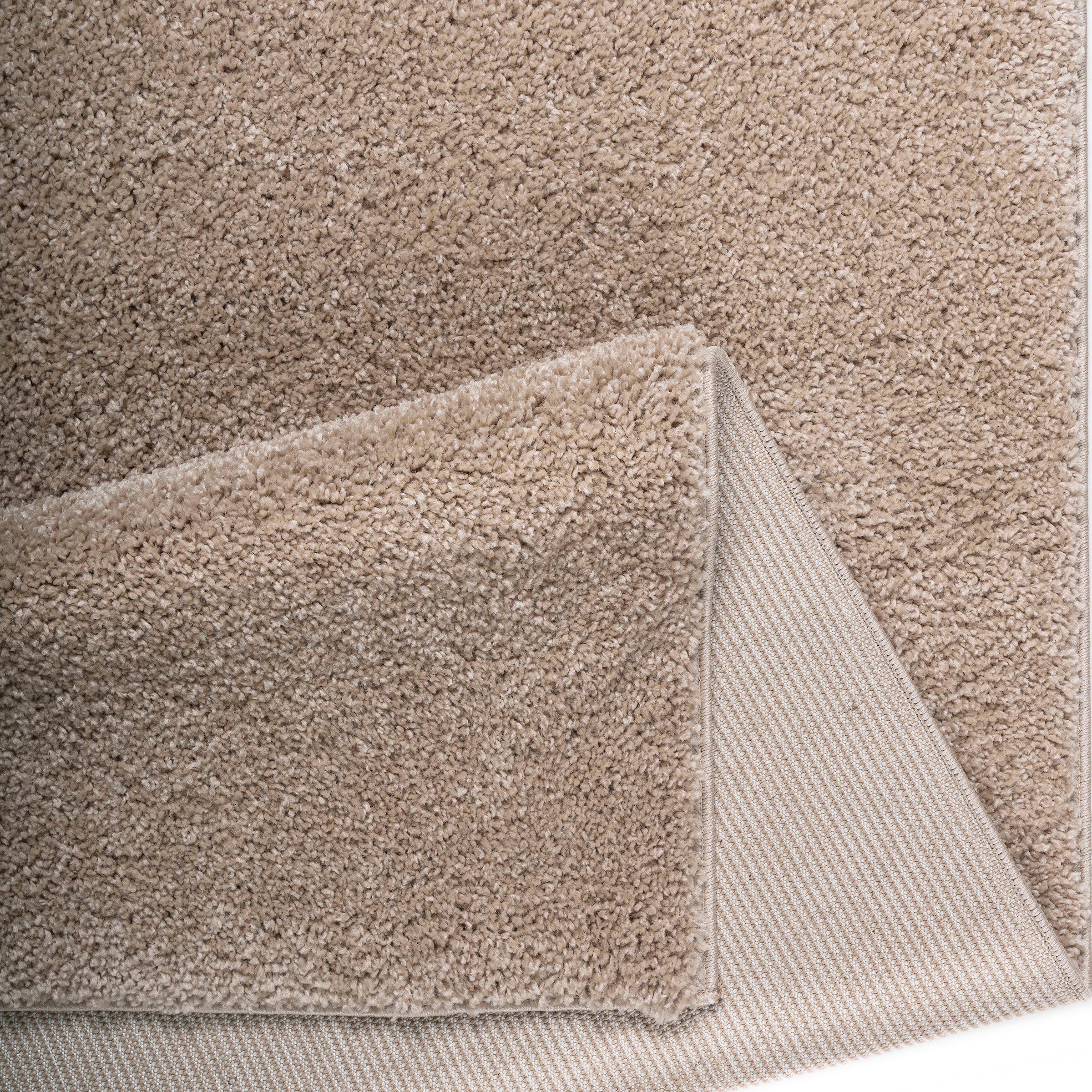 Bruno Banani Bettumrandung »Shaggy Soft«, (3 tlg.), gewebt, Uni-Farben, besonders weich, Bettvorleger, Läufer-Set