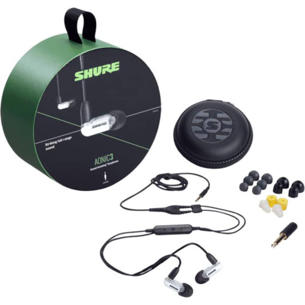 Shure In-Ear-Kopfhörer »AONIC 3 Sound Isolating«, Freisprechfunktion-Rauschunterdrückung