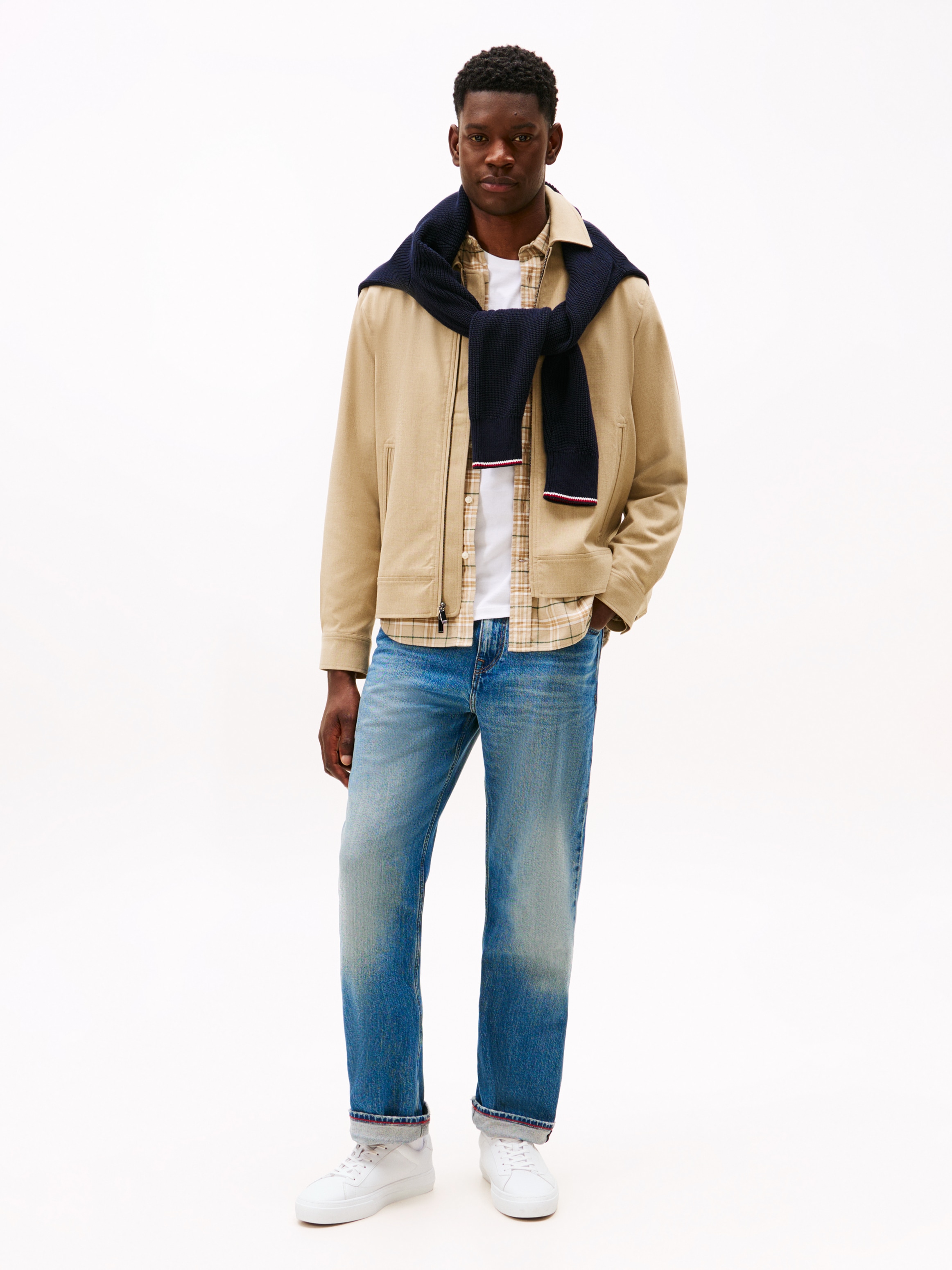 Tommy Hilfiger Sneaker »PREMIUM DRESS CUPSOLE LTH«  , Freizeitschuh, Halbschuh, Schnürer mit Flaggen-Emblem an der Ferse