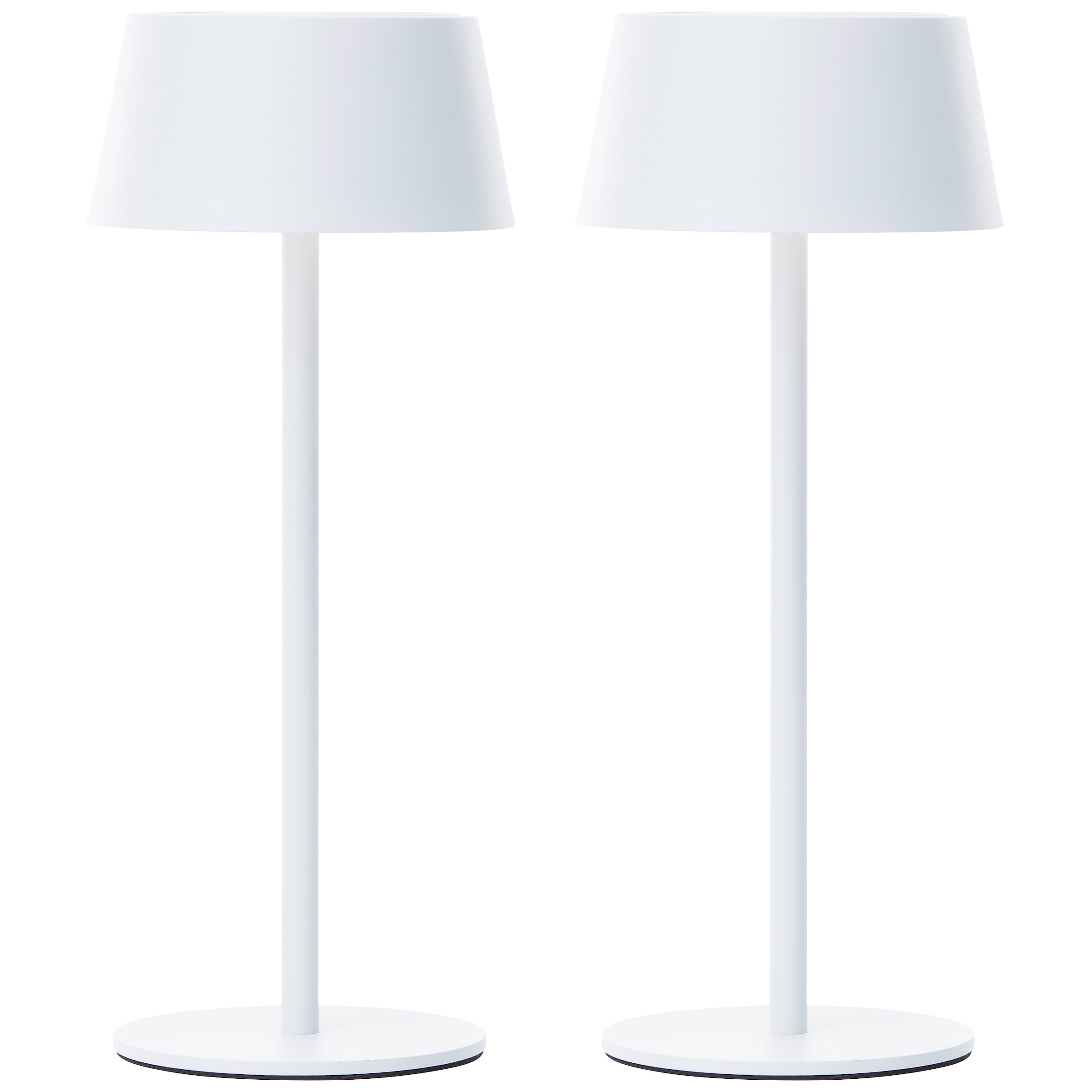 my home LED Außen-Tischleuchte »Ocki« LED-Modul 2 Stk. Warmweiß 30 cm, aufladbar über Solar & USB, 300 lm, 3000 K, dimmbar, IP44