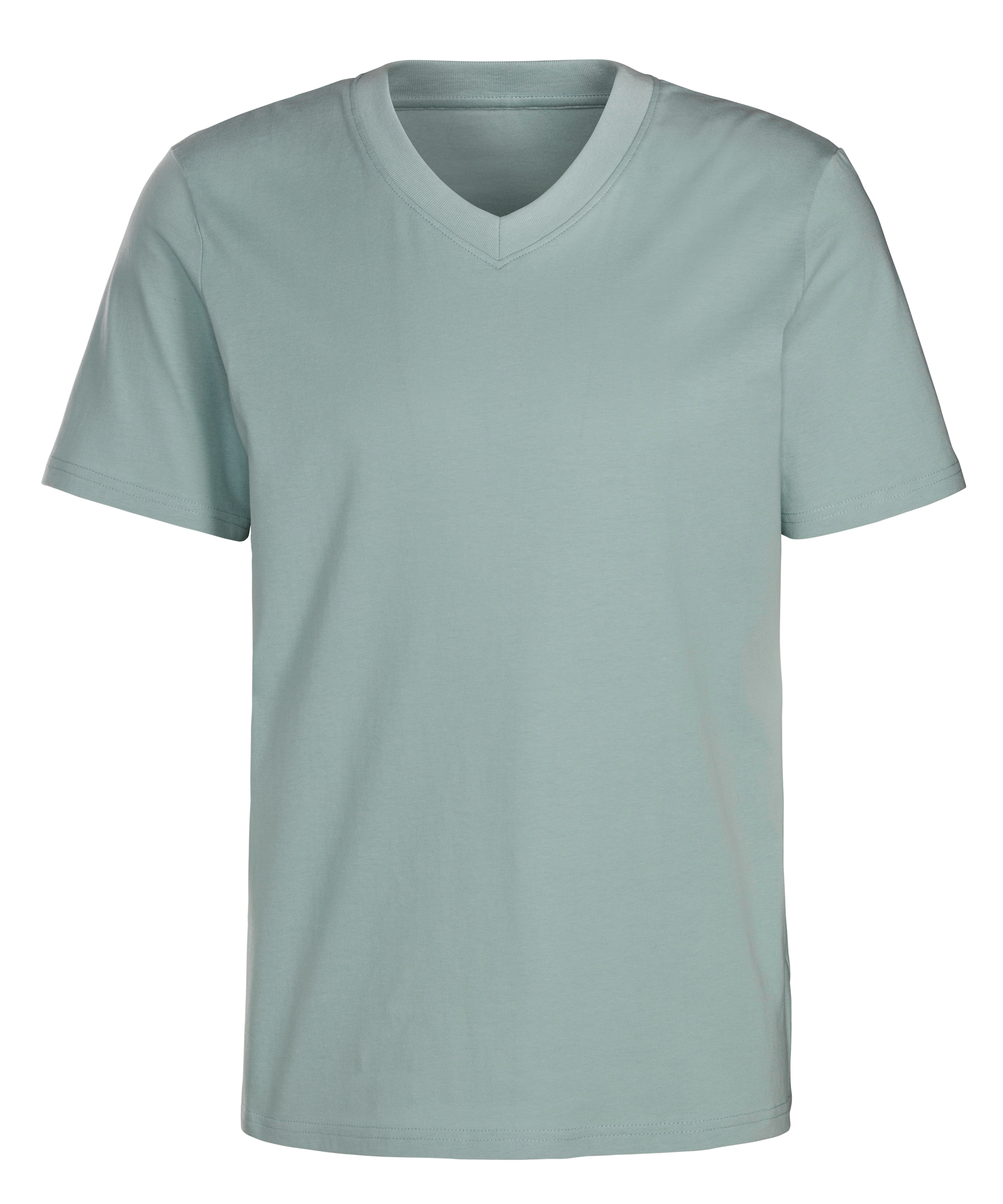 KangaROOS T-Shirt »Regular Fit,«, (2er-Pack), Freizeitshirt mit Kurzarm, V-Ausschnitt aus reine Baumwolle