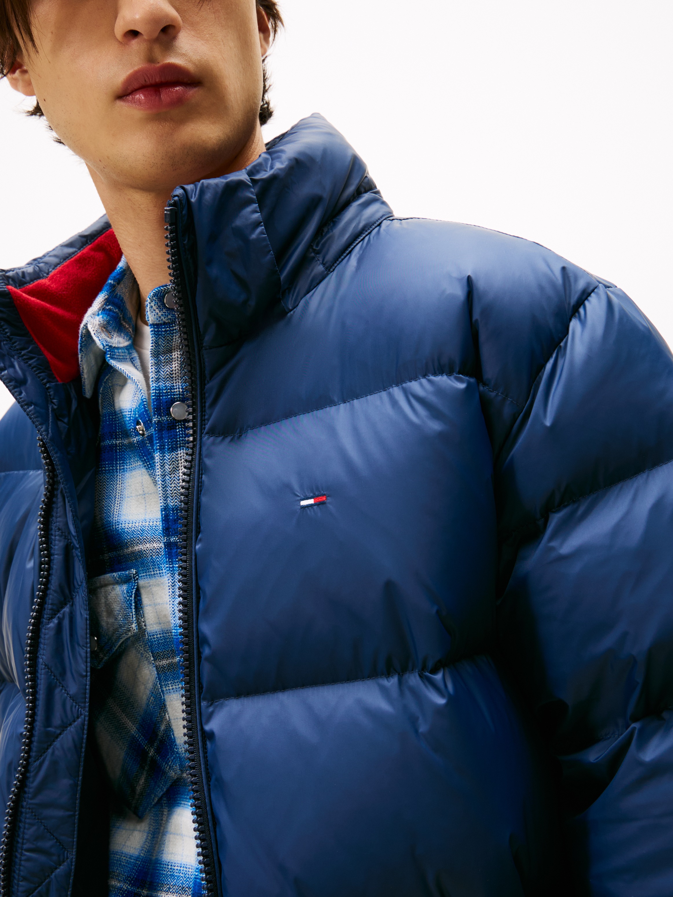 Tommy Jeans Steppjacke »TJM ESSENTIAL DOWN PARKA«, mit Kapuze, Daunenjacke, Übergangsjacke mit Kapuze
