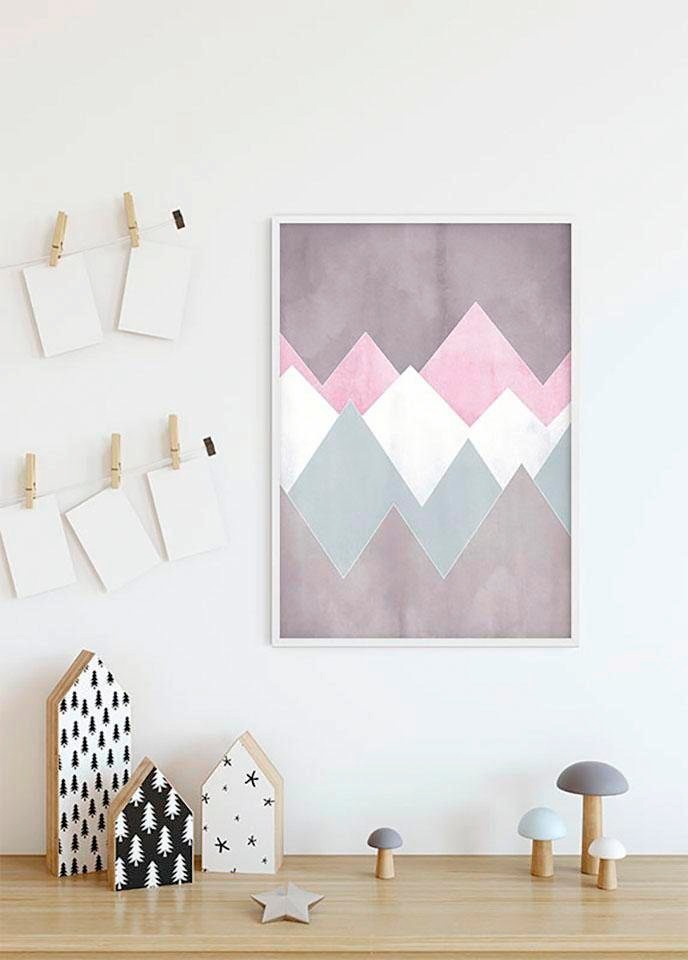 Komar Bild »Sunrise Mountain Gentle« Natur 1 Stk. tlg. Wandbild zur Dekoration - ohne Rahmen