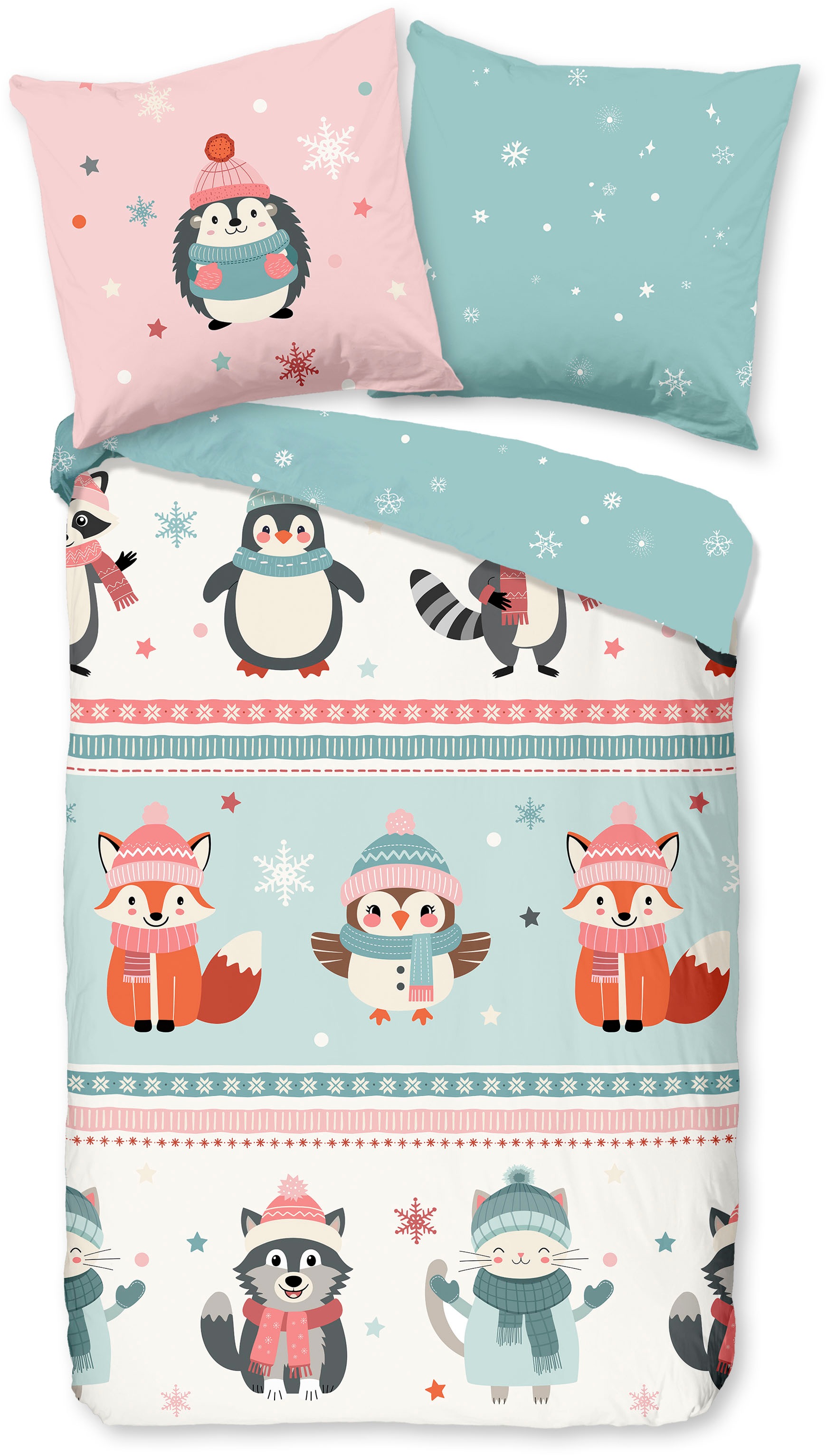 good morning Kinderbettwäsche »Turr« 2 Stk. tlg. Flanell Biber, 135x200, Wa günstig online kaufen