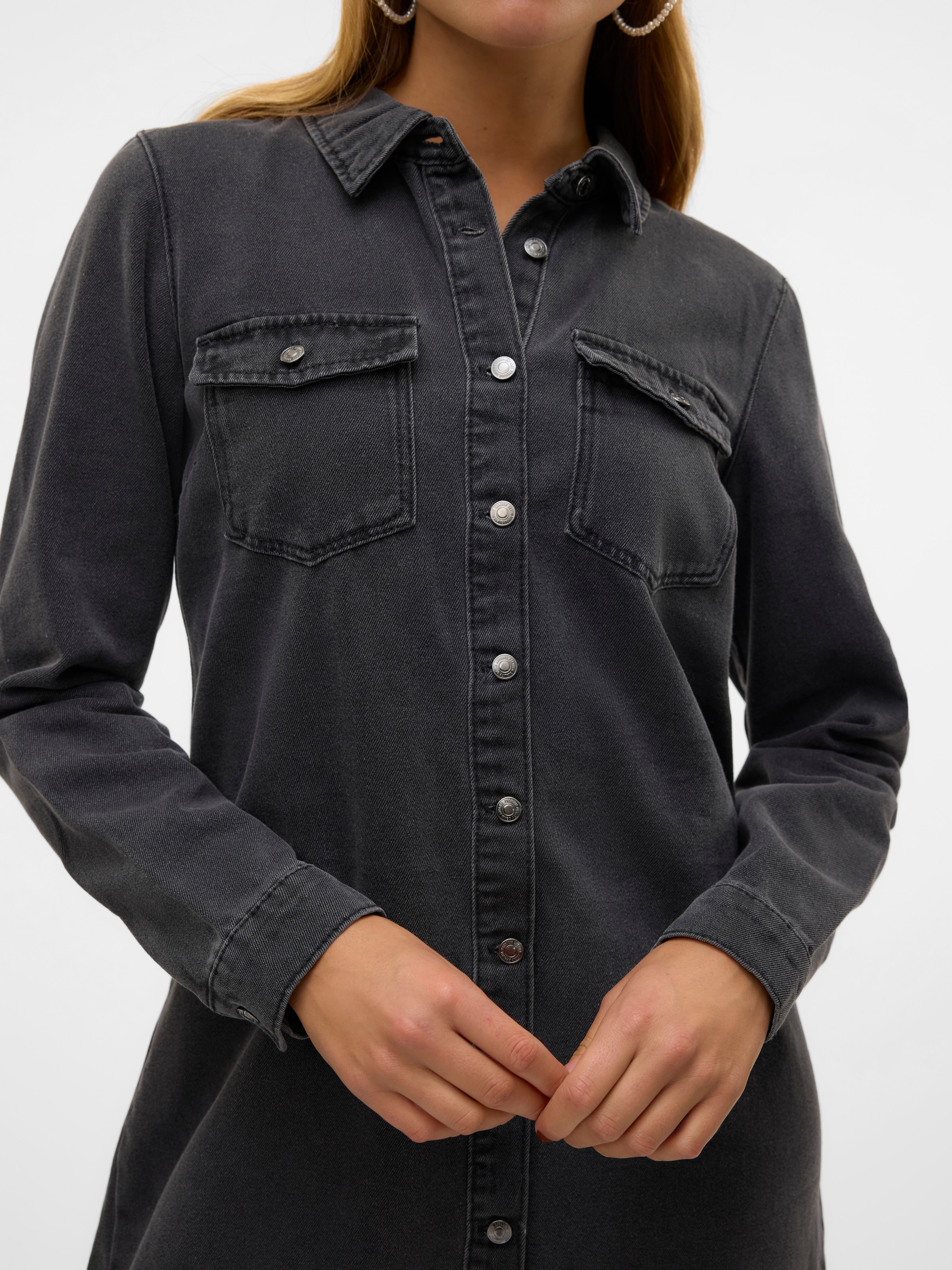 Vero Moda Jeanskleid »VMJENNIE LS SHORT DENIM DRESS GA NOOS«