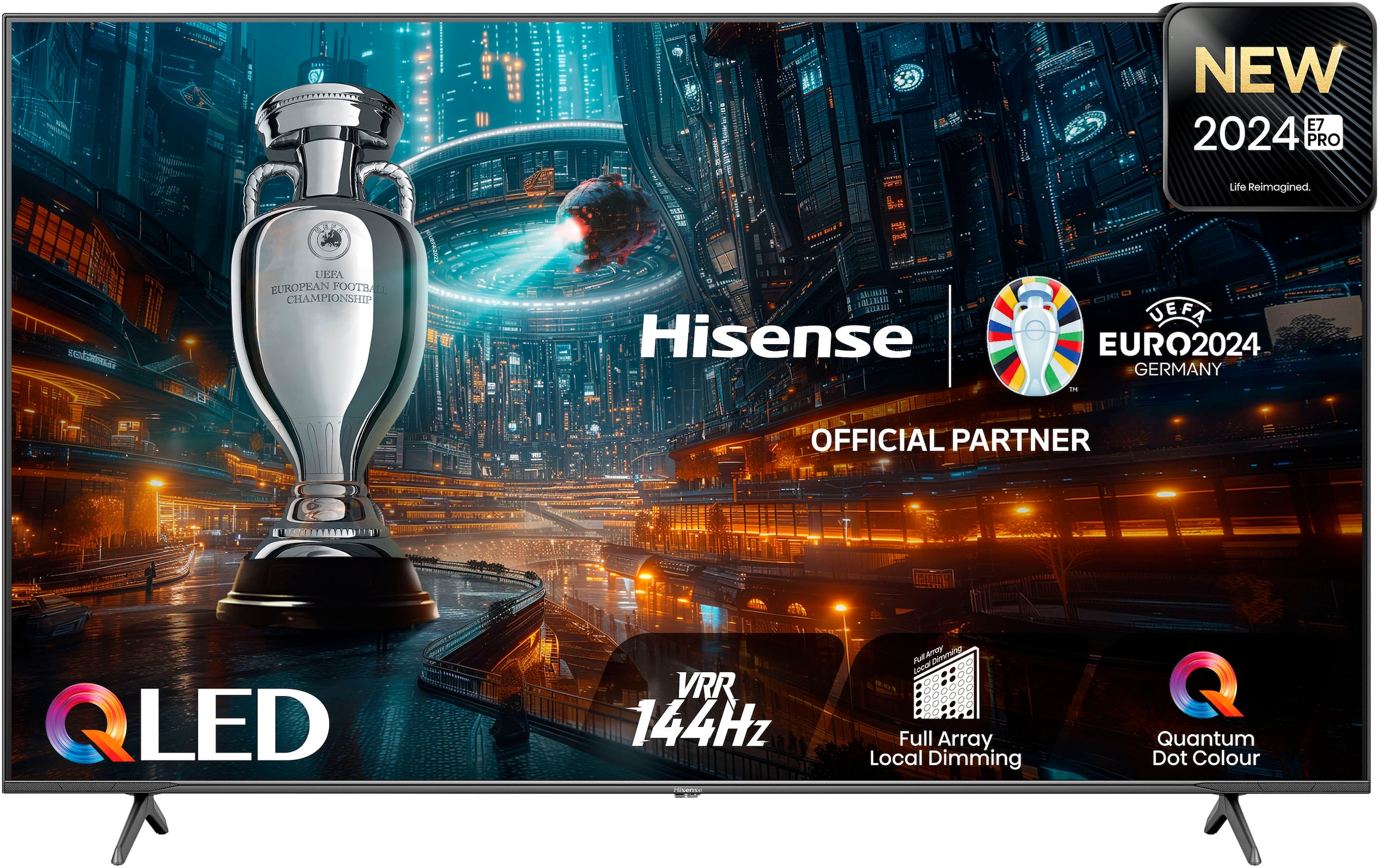 Hisense QLED-Fernseher, 139 cm/55 Zoll, 4K Ultra HD, Smart-TV, 4K UHD, QLED