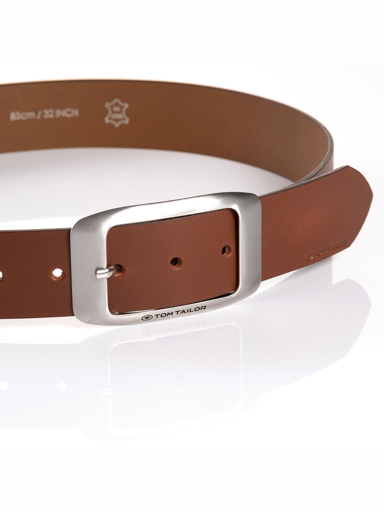 TOM TAILOR Ledergürtel »TTAMY«, (1 St.), 4 cm breiter Damengürtel, modisch vielseitig