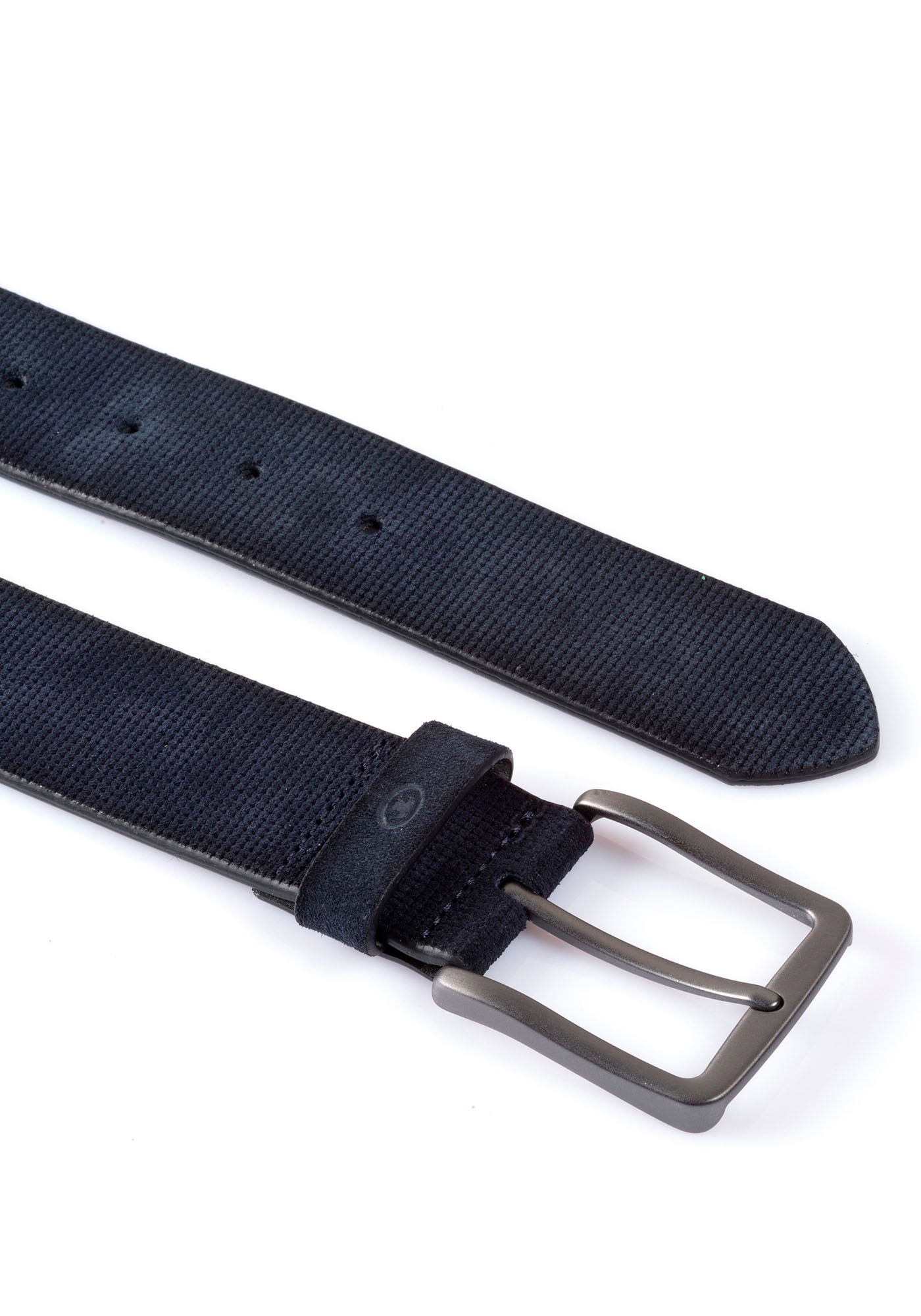 TOM TAILOR Ledergürtel »TTBART«, 4 cm breiter Herrengürtel, Velourslederoptik, bis Gr. 120
