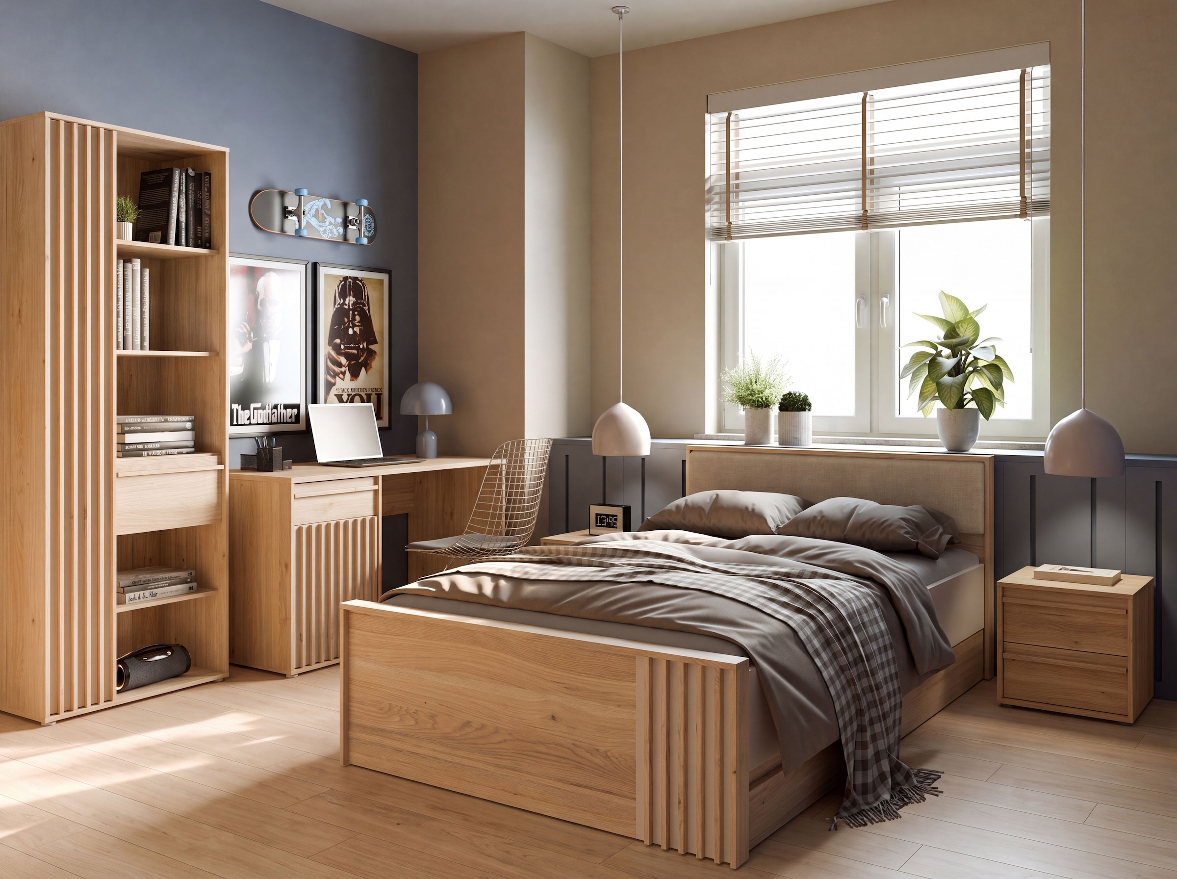 FORTE Schreibtisch »Soft Close und Vollauszug, viel Stauraum, in 2 Farben erhältlich« B/H/T 130/76/60 cm/Schubkasten mit Vollauszug