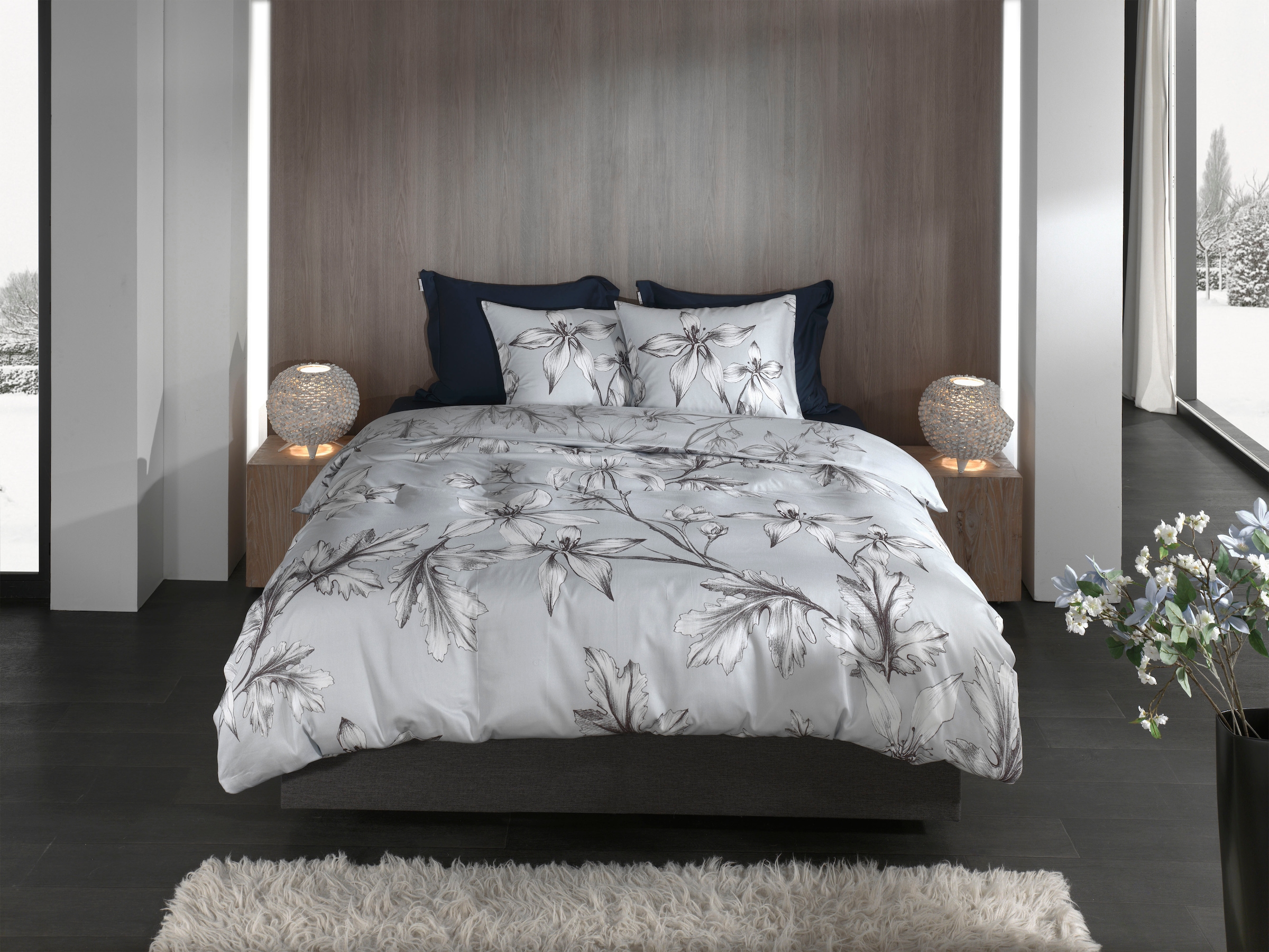 Heckett & Lane Bettwäsche »Ketill« 2 tlg. 100% Baumwolle, hochwertiges Mako-Satin, Bettwäsche ab 135x200 cm.