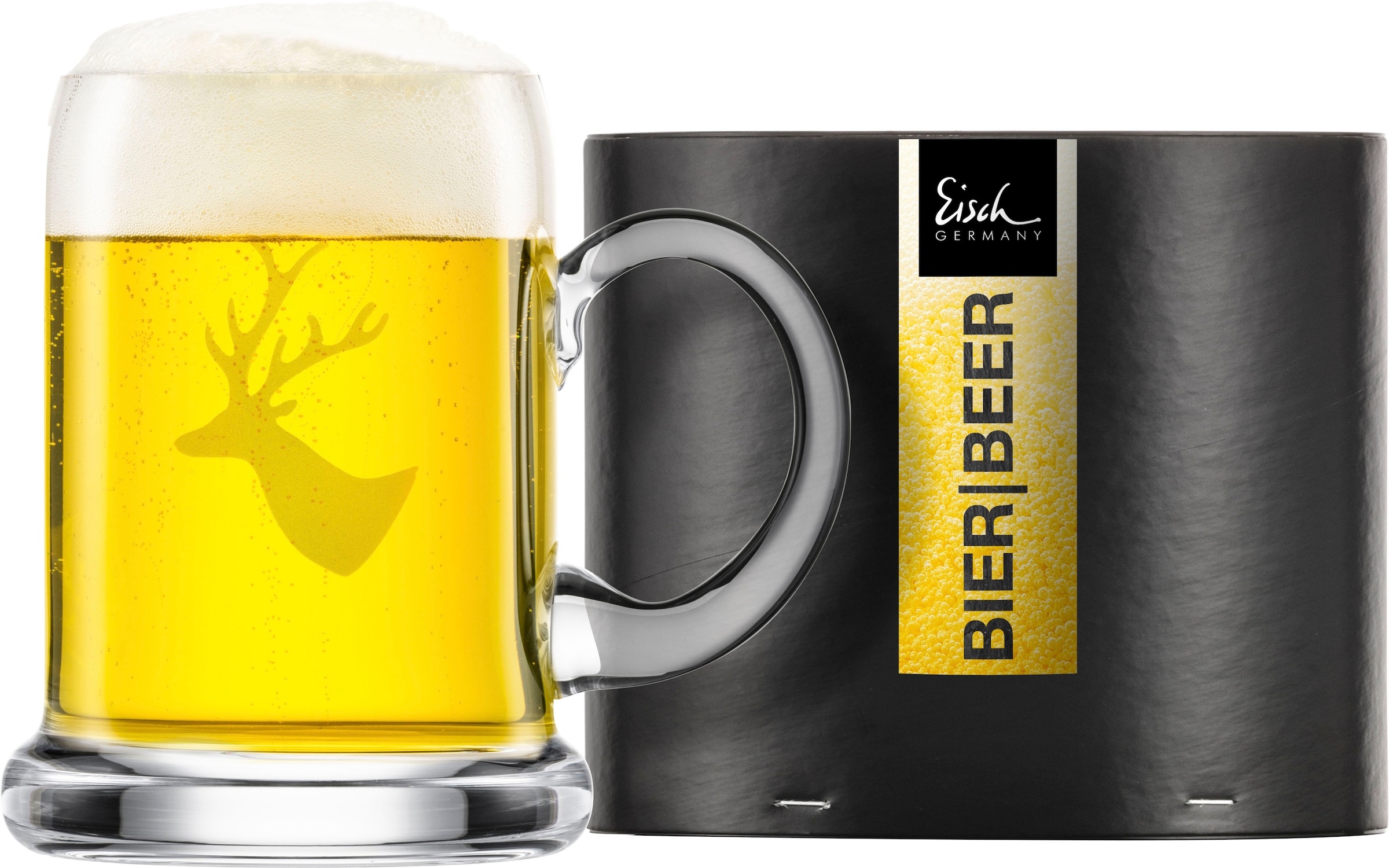 Eisch Germany Bierkrug »CHALET«, (1 tlg.), Hirschmotiv, mundgeblasen, 500 m günstig online kaufen