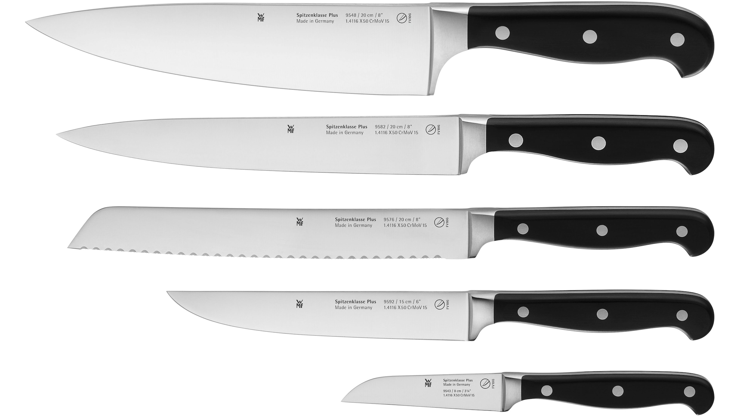 WMF Messer-Set »Spitzenklasse Plus« Performance Cut, handgeschmiedet, Finge günstig online kaufen