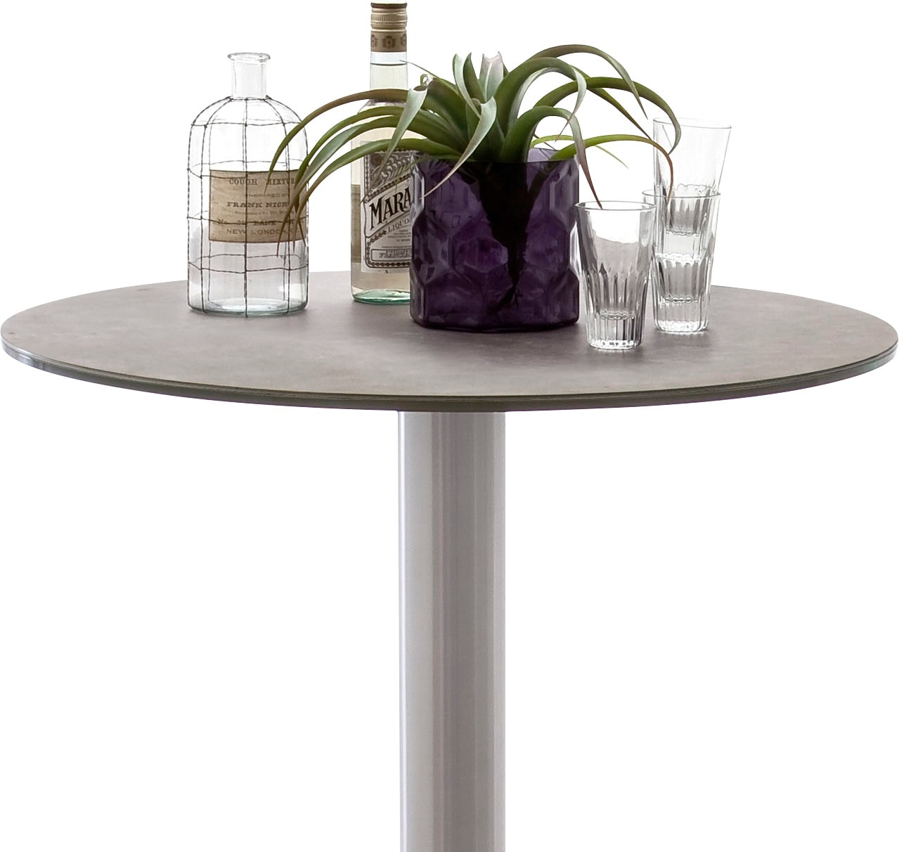MCA furniture Bartisch »Zarina«, Glaskeramik bestellen Edelstahl online Bartisch mit Gestell mit Tischplatte