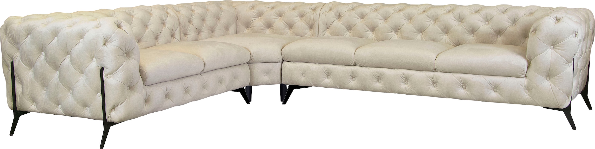 Home affaire Chesterfield-Sofa »Amaury L-Form« großes Ecksofa, Chesterfield günstig online kaufen
