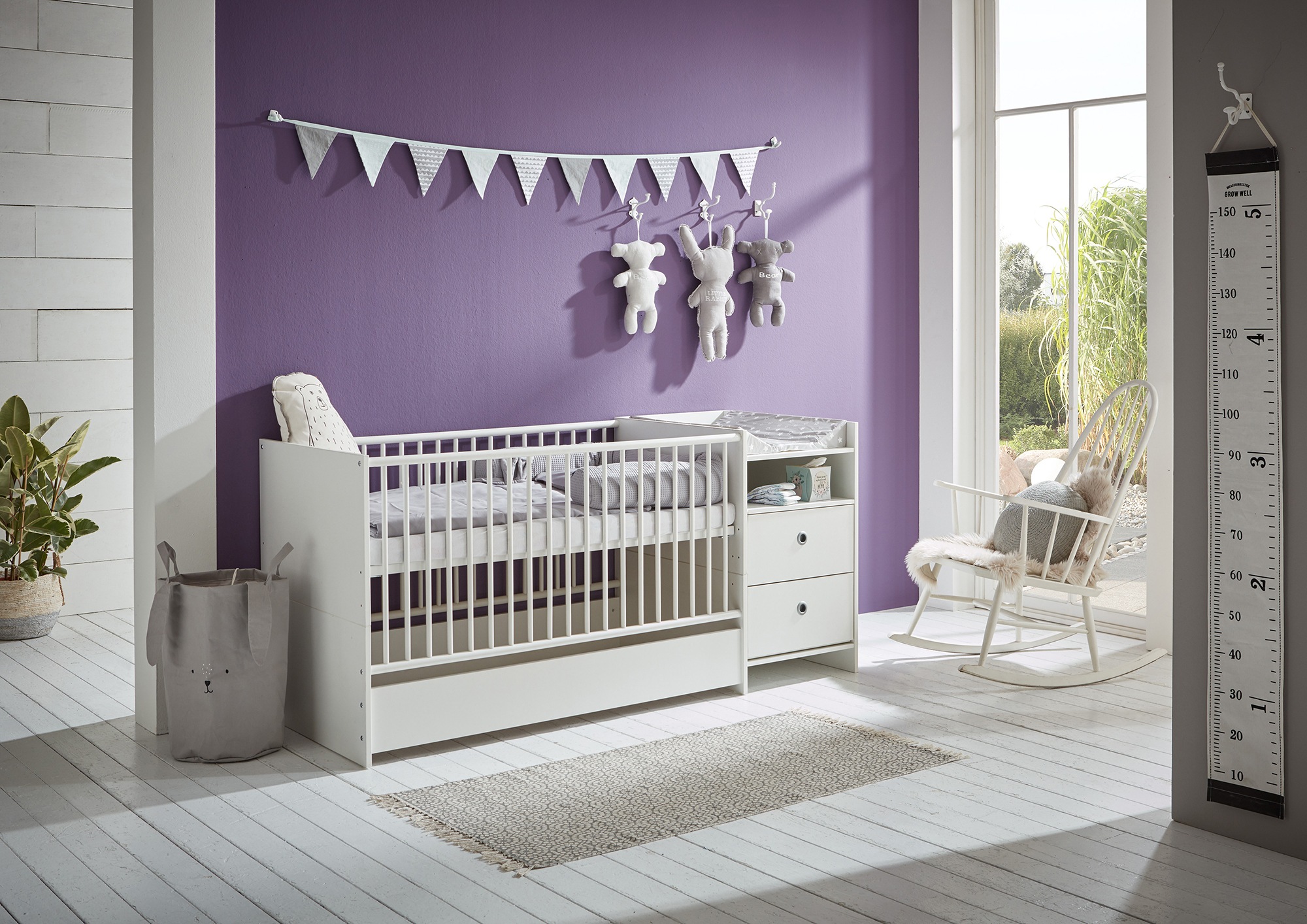 Arthur Berndt Babybett Elly Mit Wickelstation Umbaubar Zum Juniorbett Spieltisch Und Konsole Made In Germany Auf Raten Bestellen Quelle De