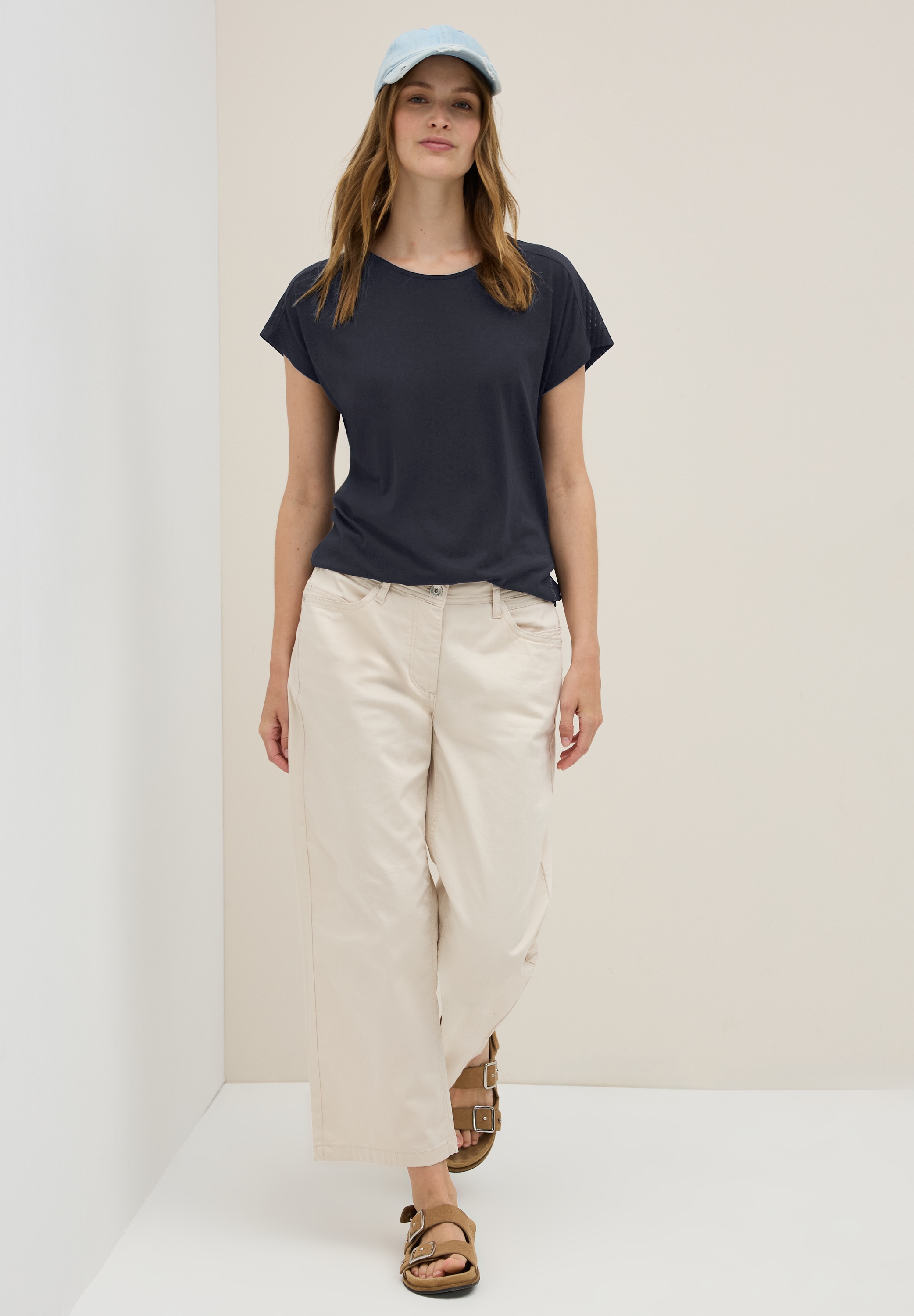 Cecil T-Shirt, in Ausbrenner-Optik