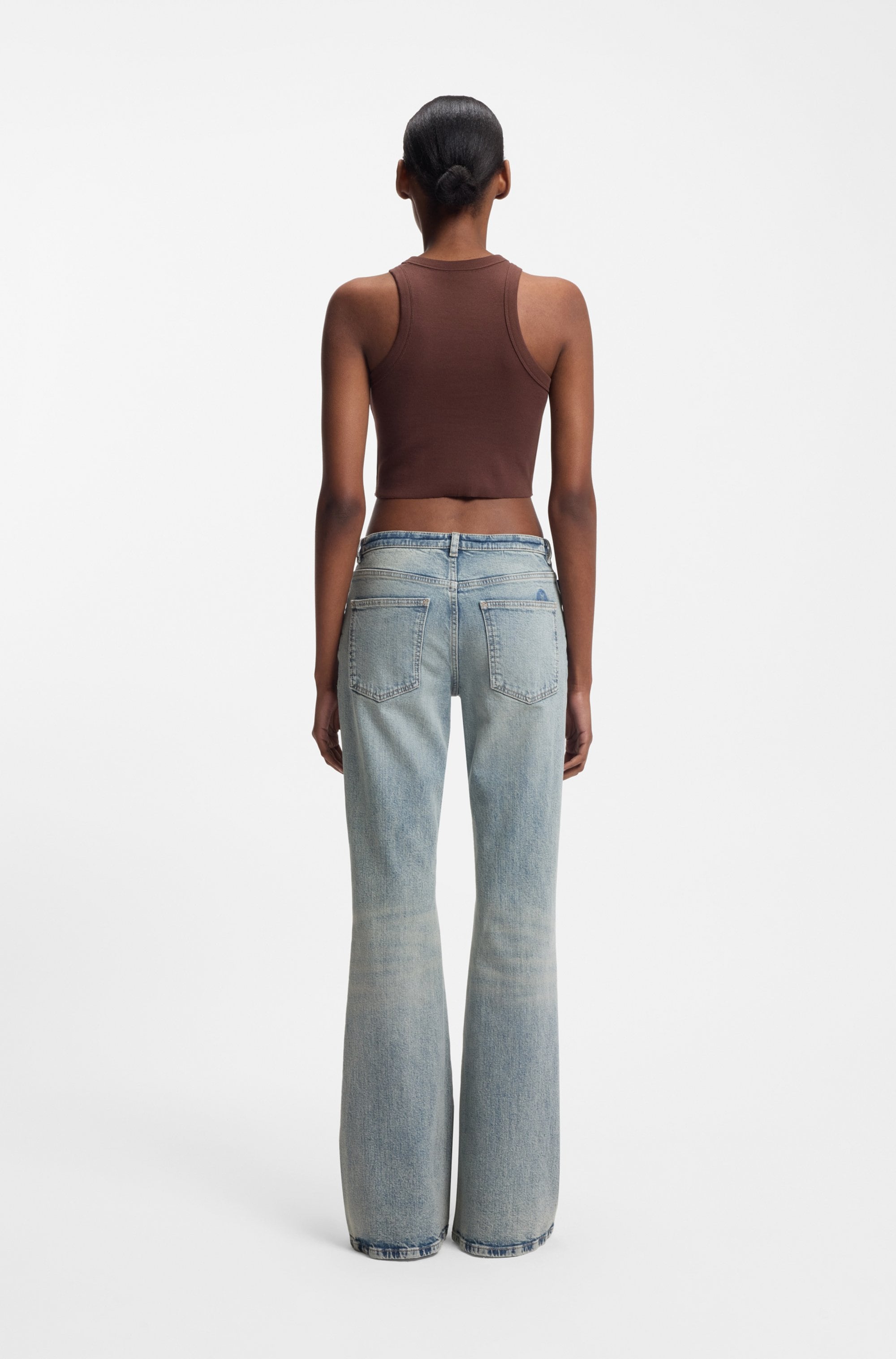 HUGO Bootcut-Jeans »Gelissa« Mid Rise, weit ausgestellt
