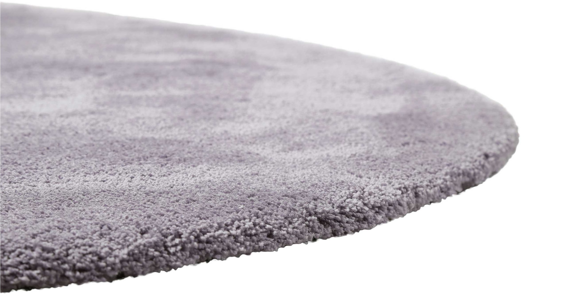 Homie Living Teppich »Pisa«, rund, 25 mm Höhe, Hochflor, Microfaser, uni, weich, Shaggy, Wohnzimmer, Schlafzimmer