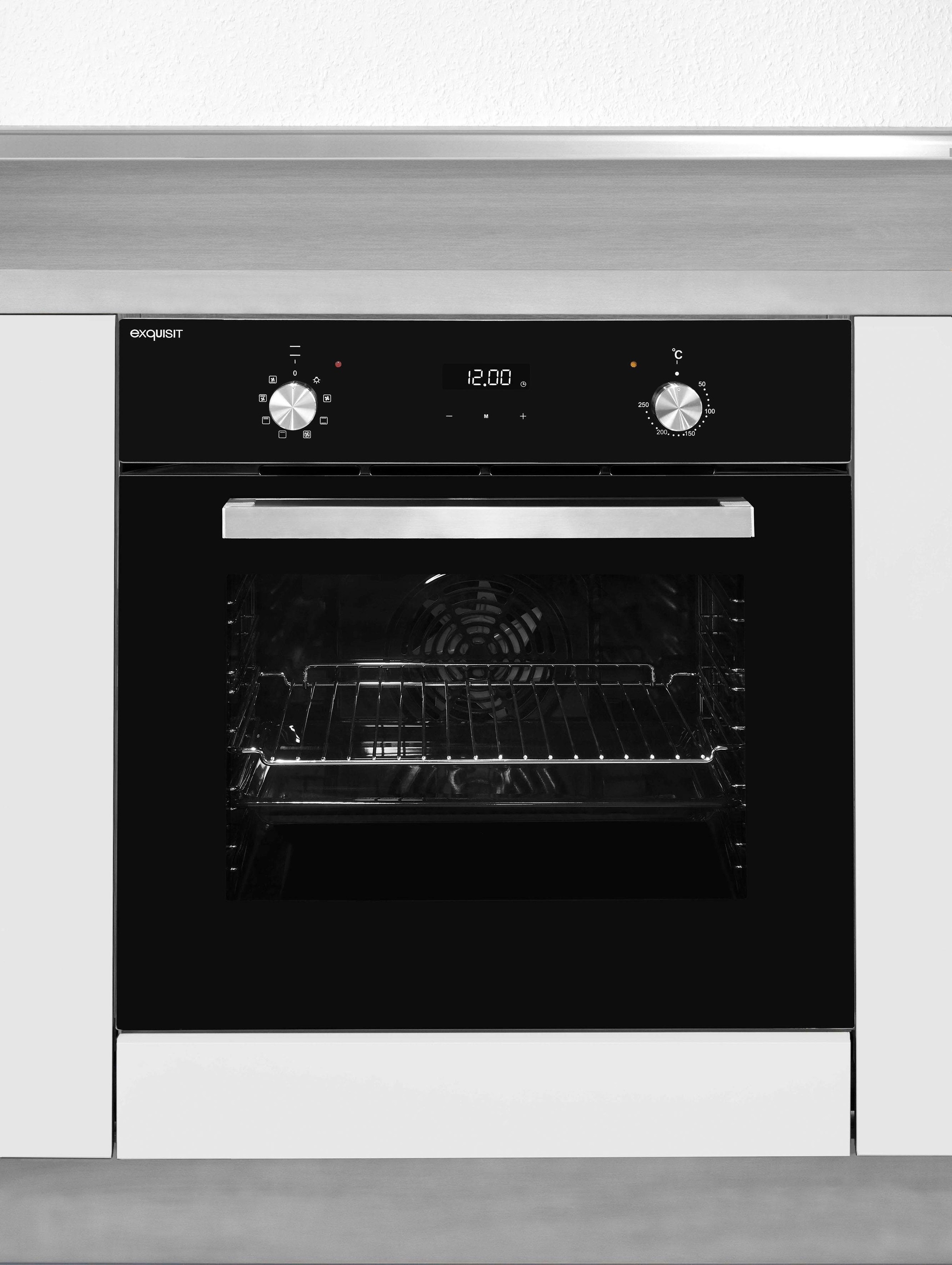 2. Bild von exquisit Einbaubackofen »EBE 657-2H sw«, EBE 657-2H sw