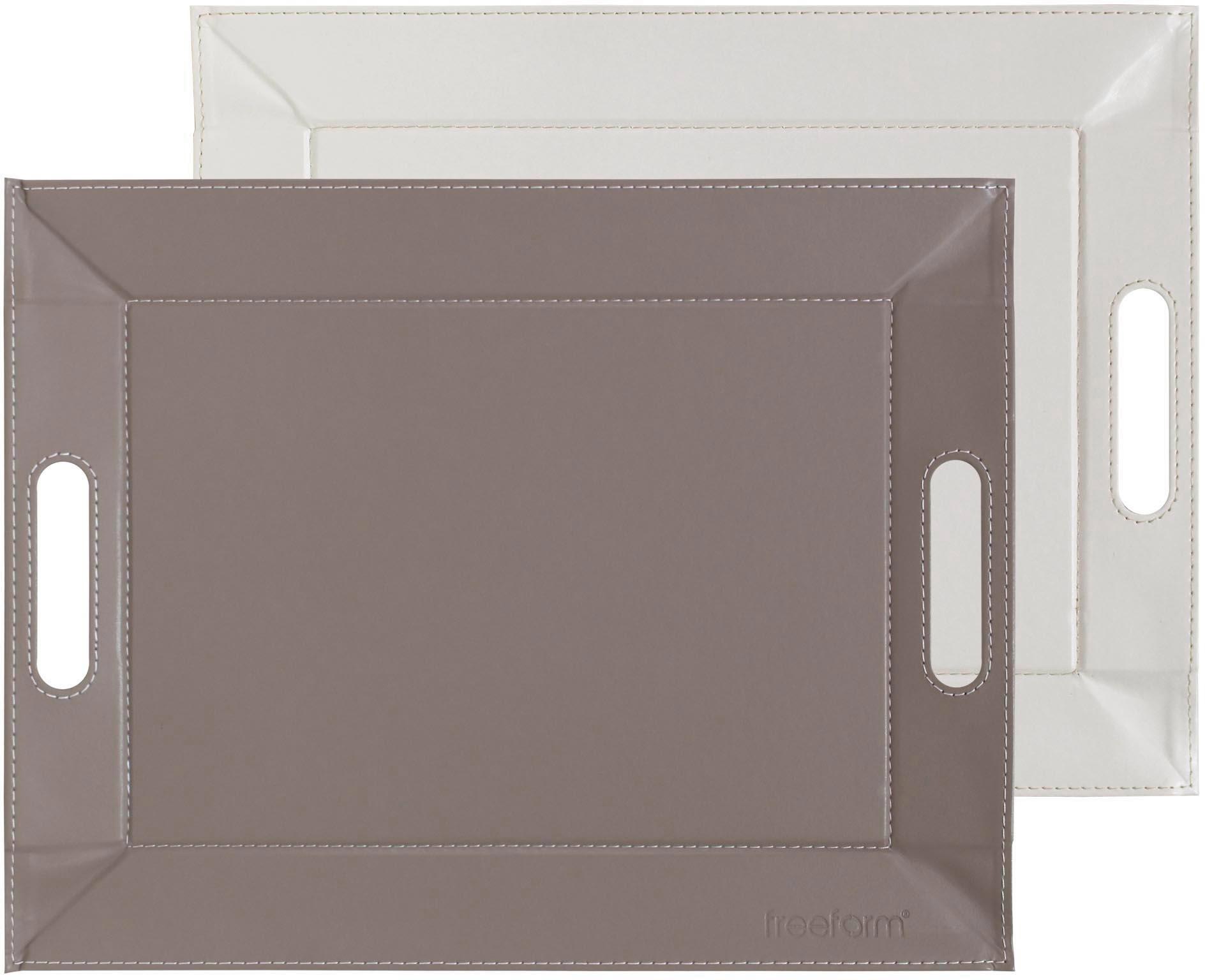 freeform Tablett »DUO, 2-farbiges Wendetablett, Tablett und Tisch-Set in ei günstig online kaufen