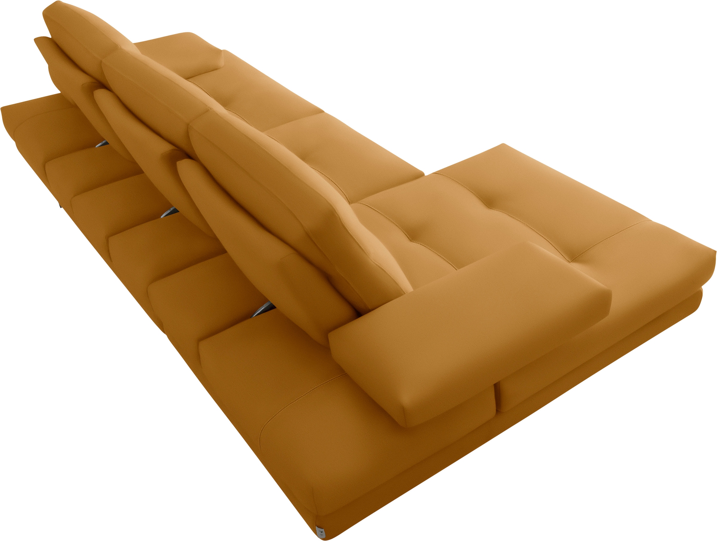CALIA ITALIA Ecksofa »Toby Wing, L-Form, Designsofa mit sensationellem Sitzkomfort«, inklusive Sitztiefenverstellung, Füße in chrom glänzend