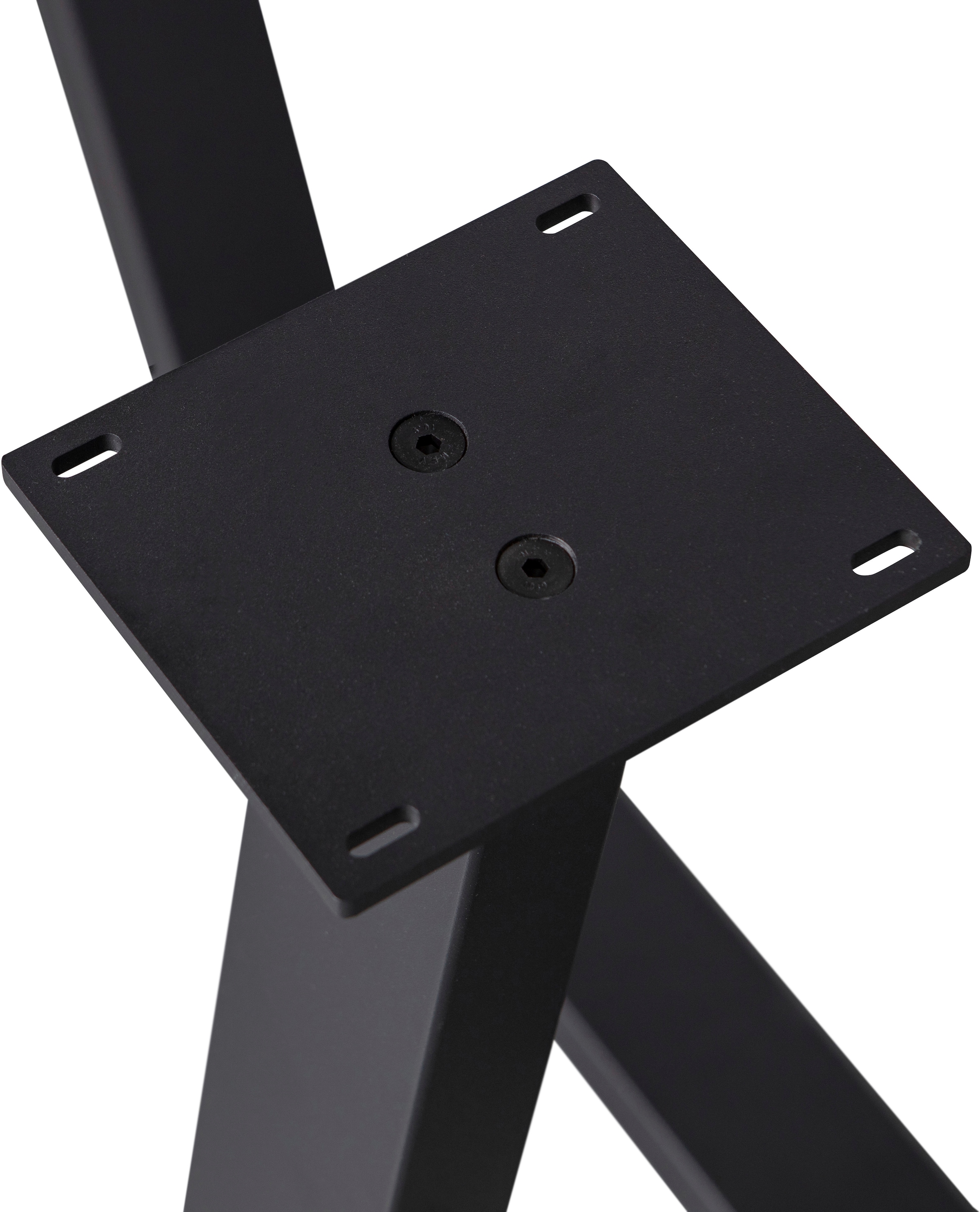 WOOOD Tischbein »Tablo Drenthe Metall mit Pulverbeschichtung B 147 x T 71 x H 73 cm« Tragkraft 150 kg, royales Kreuzgestell, einfach zu montieren