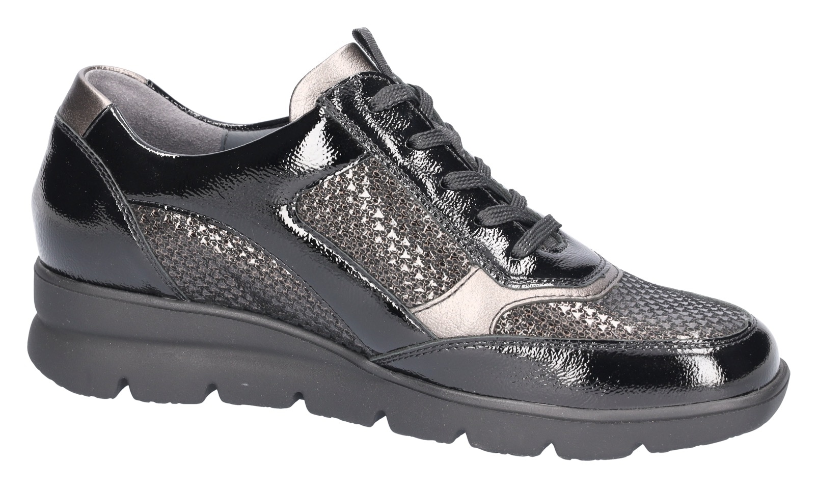 Waldläufer Schnürschuh »H-Bruni«  Komfortschuh, Bequemschuh, Halbschuh in Lack-Optik, H-Weite