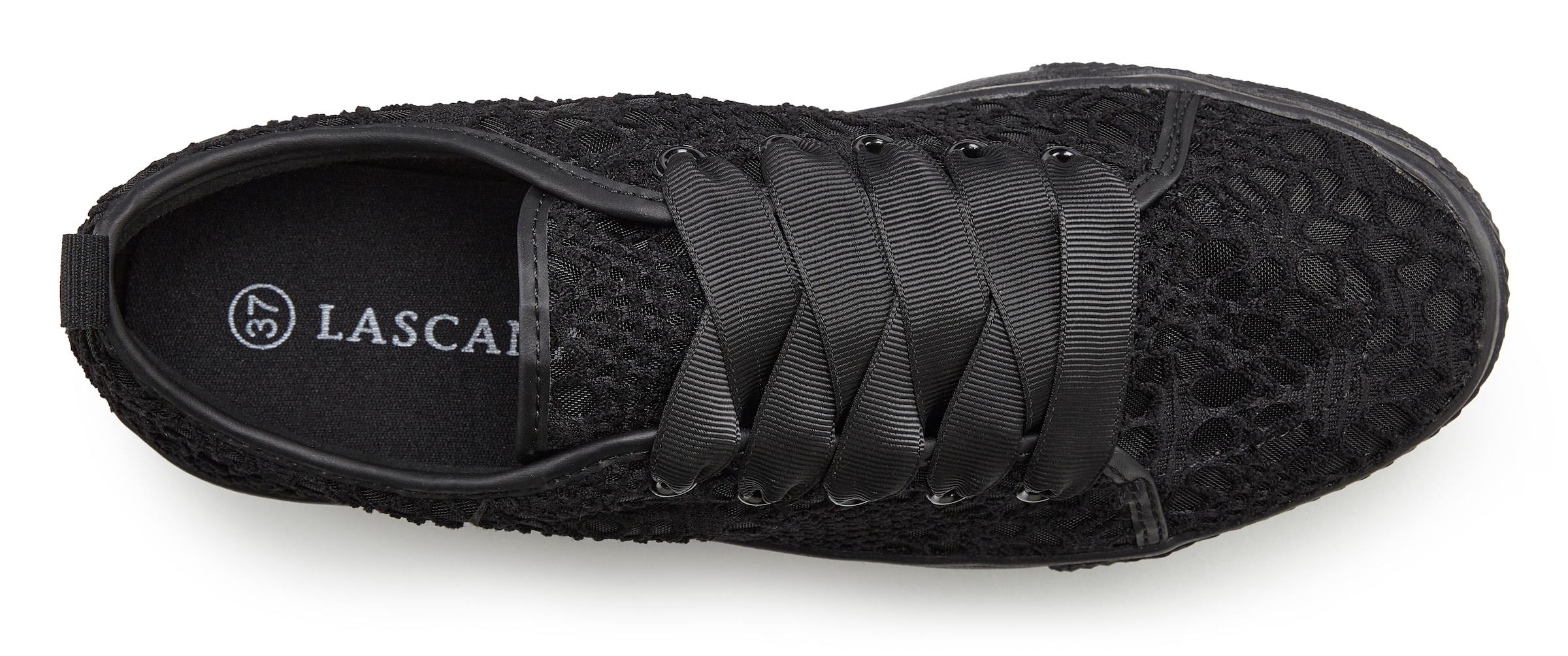 LASCANA Sneaker, mit leichter Plateausohle und Spitze, Schnürhalbschuhe, Freizeitschuhe