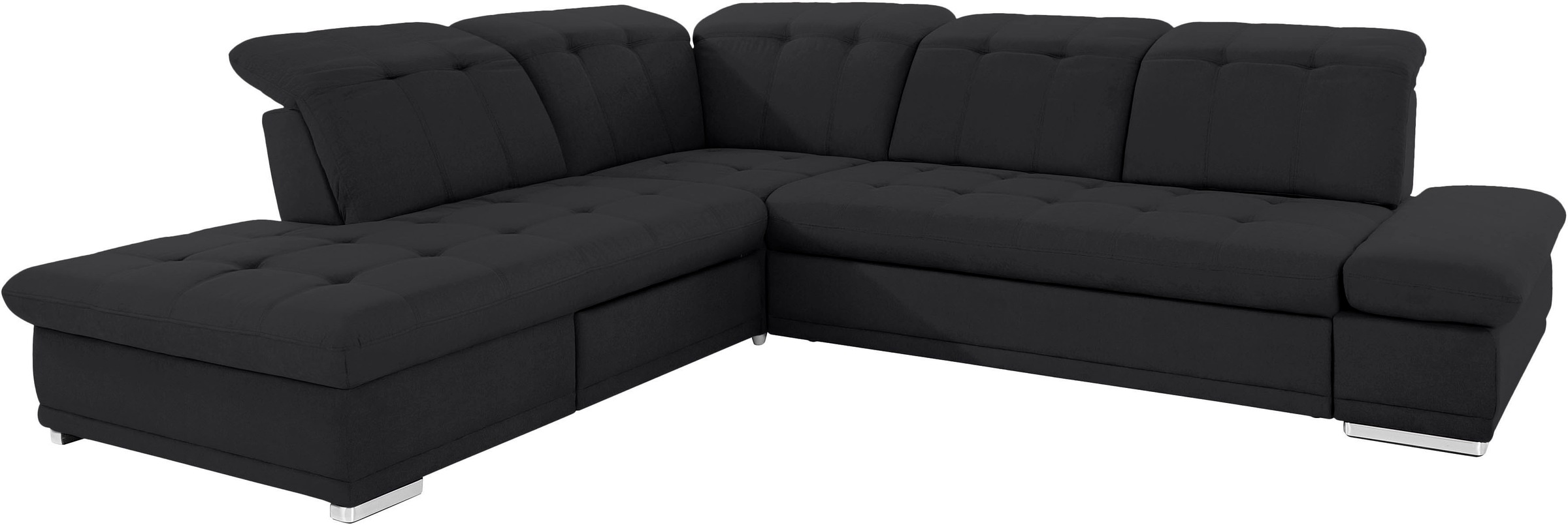 COTTA Ecksofa »Holiday L-Form mit Sitztiefen-, Armteil- und Kopfteilverstellung«, wahlweise mit Bettfunktion & Bettkasten