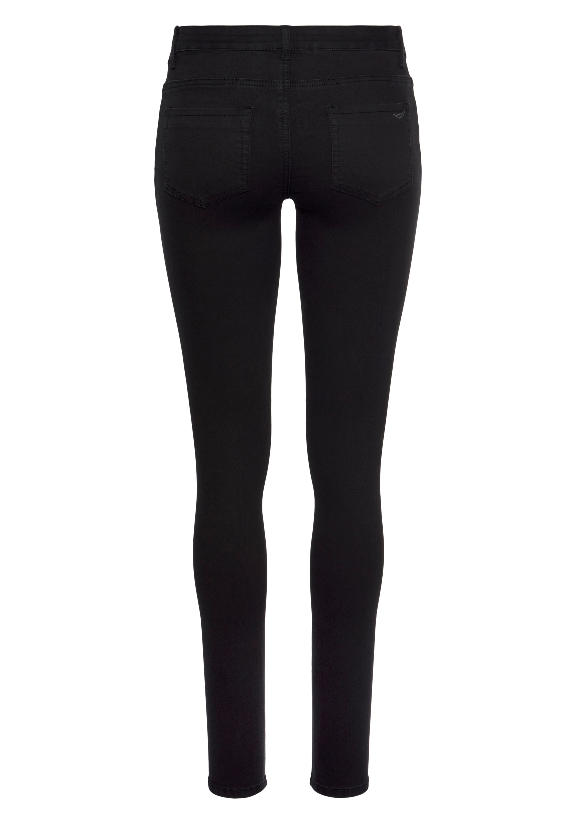 Arizona Skinny-fit-Jeans »Ultra Stretch«, skinny-fit, mit Used-Look-Crinkles, niedrige Leibhöhe