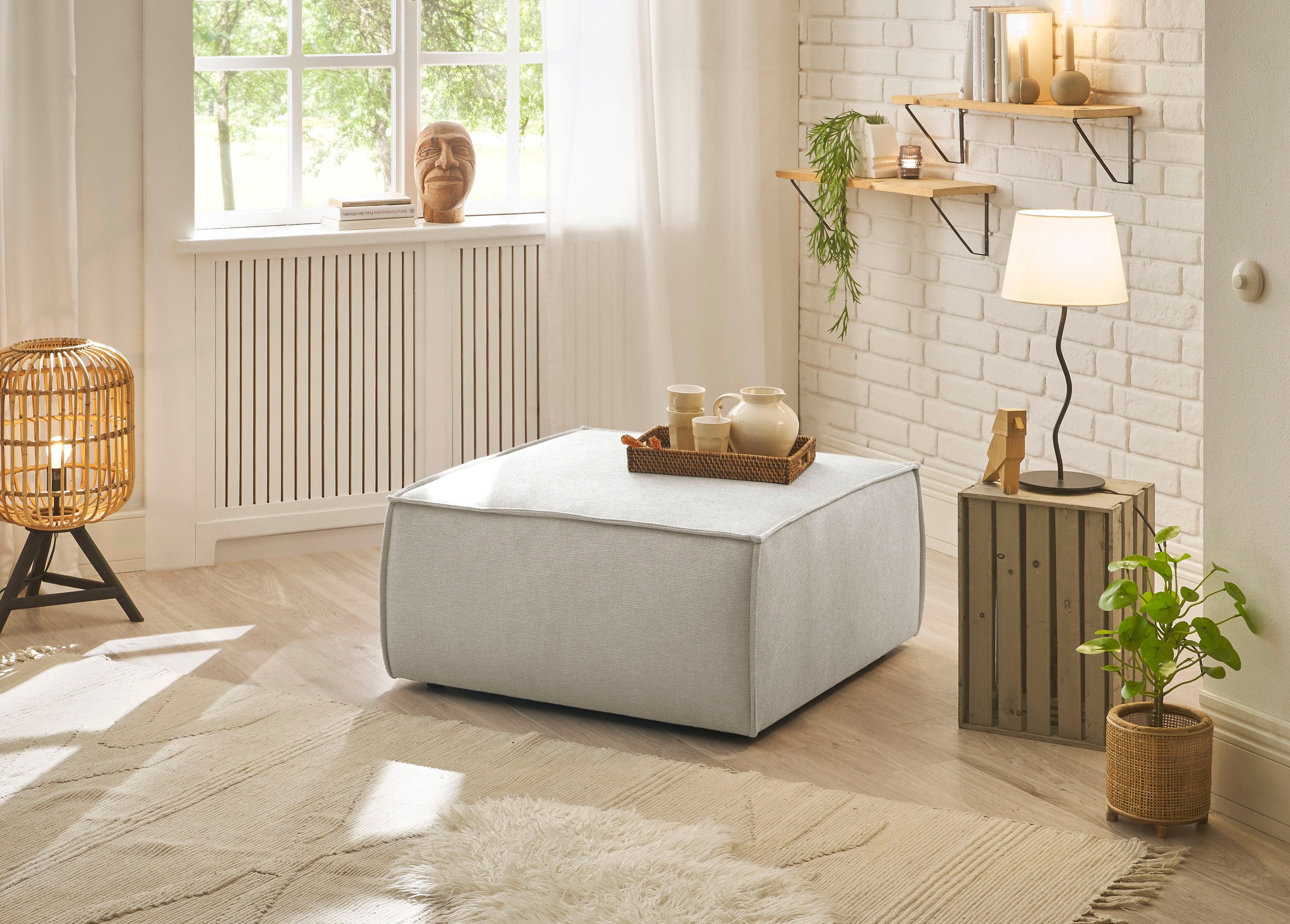andas Hocker »Finnley«, quadratisch, passt z. Loveseat Finnley