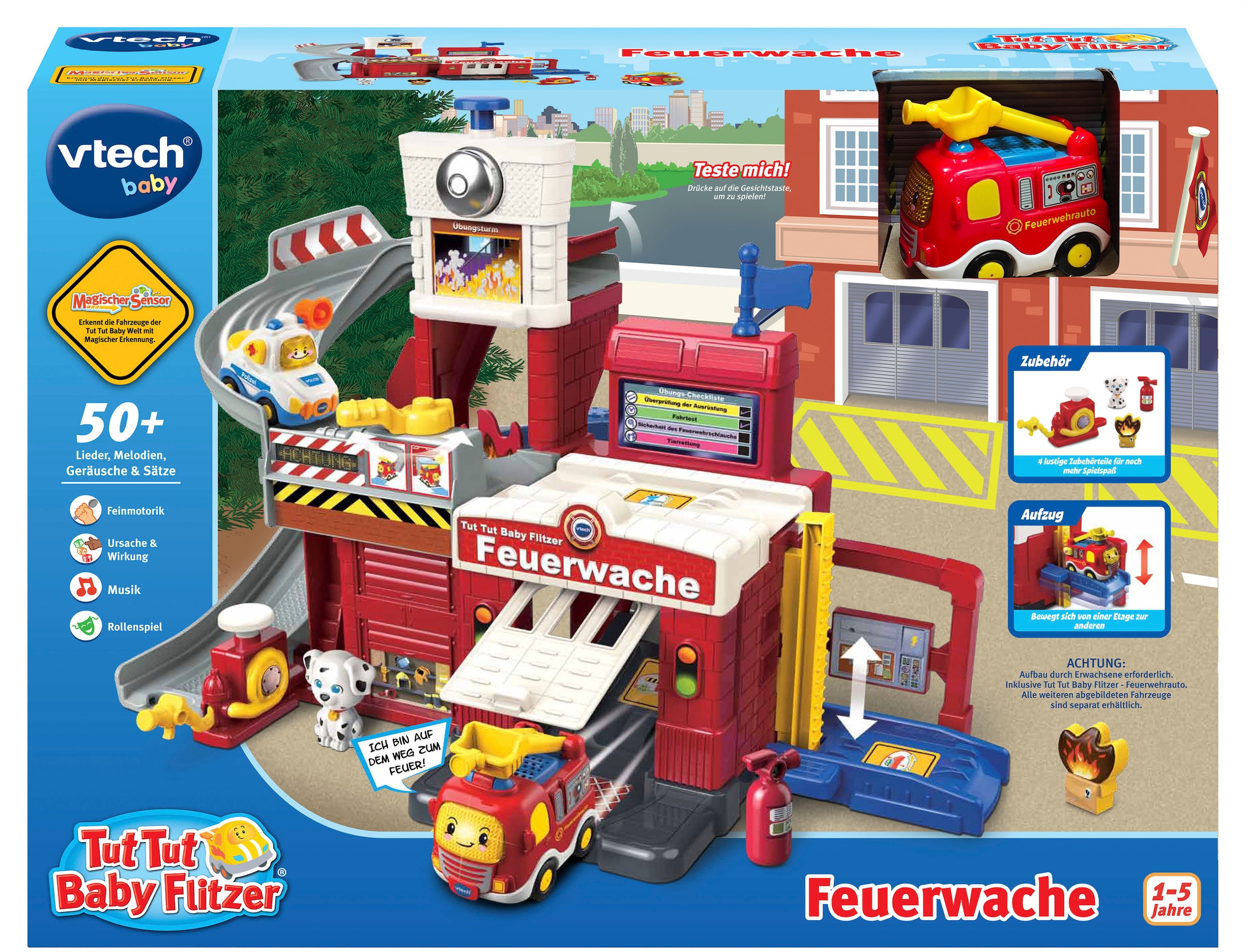 Vtech® Spielwelt »Tut Tut Baby Flitzer, Feuerwache«, mit Sound