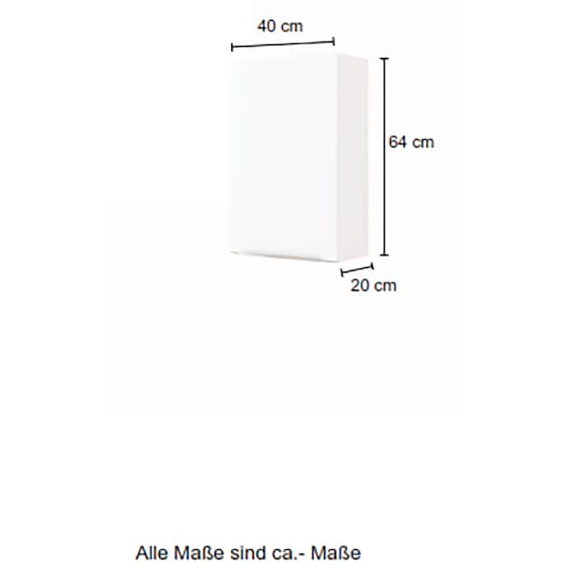 HELD MÖBEL Hängeschrank »Matera«, Breite 40 cm, mit hochwertigen matten MDF- Fronten auf Raten kaufen