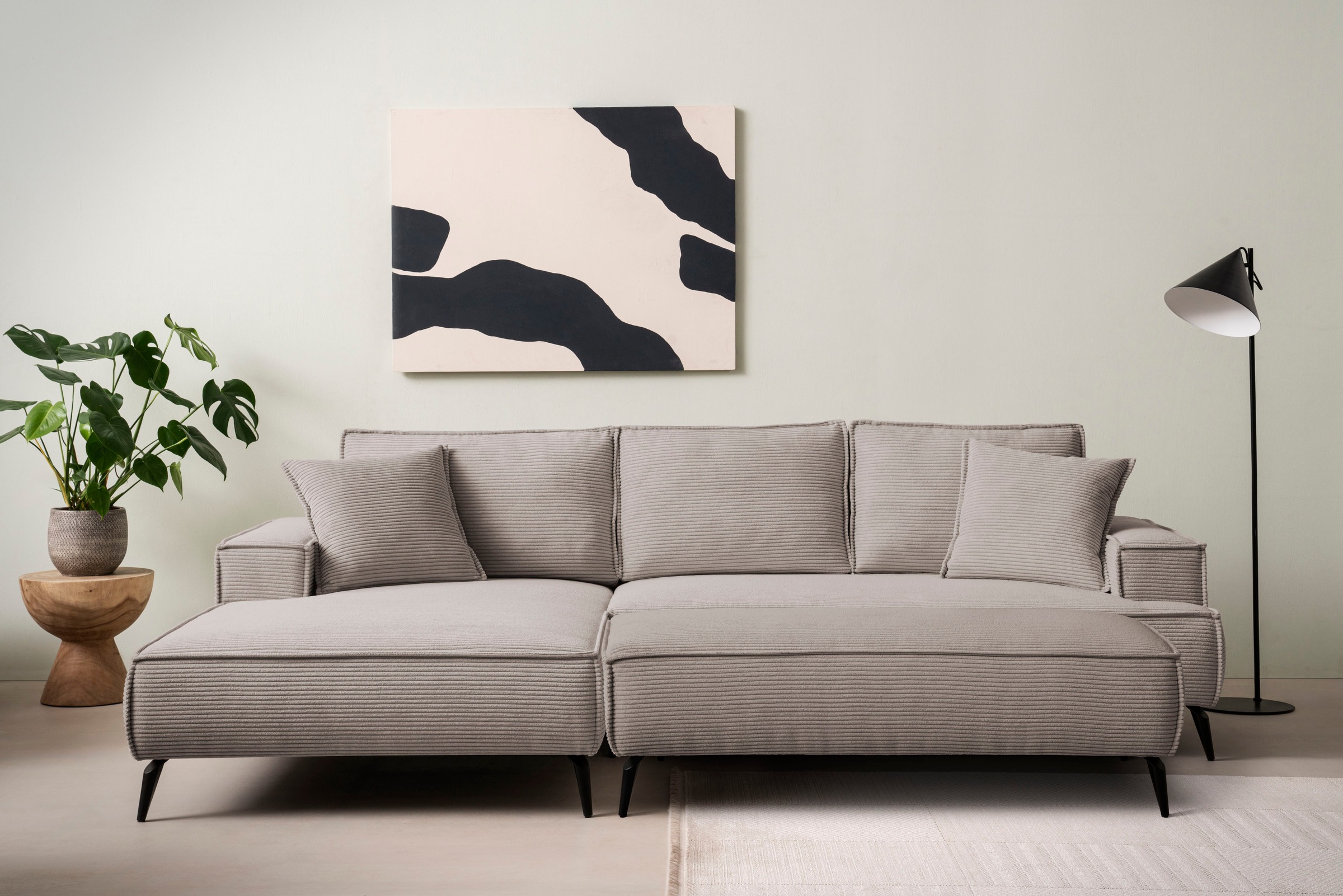 Home affaire Sitzgruppe »TVINNU, Polsterecke L-Form, Schlaffunktion, mit Ho günstig online kaufen