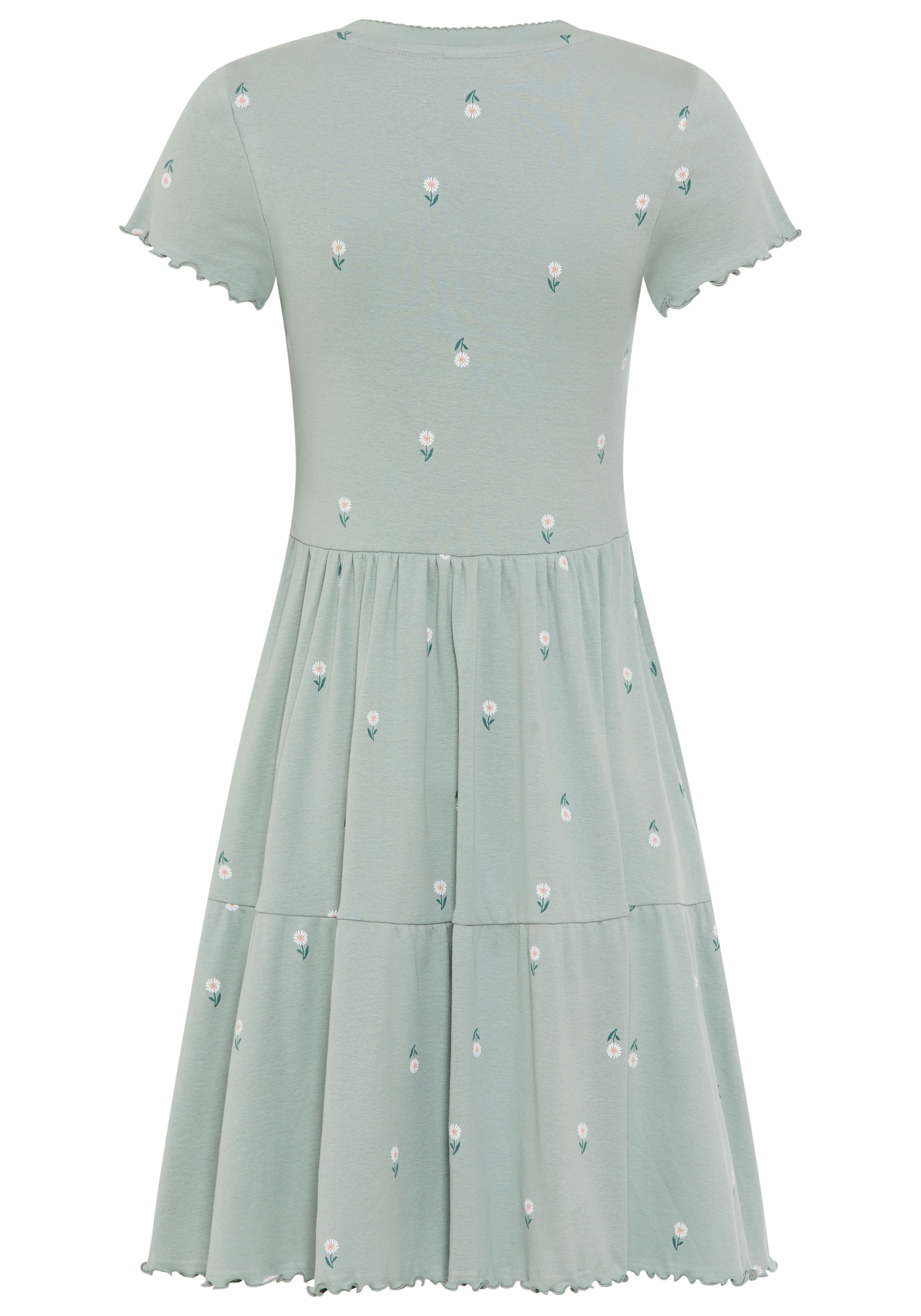 KangaROOS Jerseykleid kniefrei, für Casualmode und Streetwear, aus Baumwolle, Kurzarm