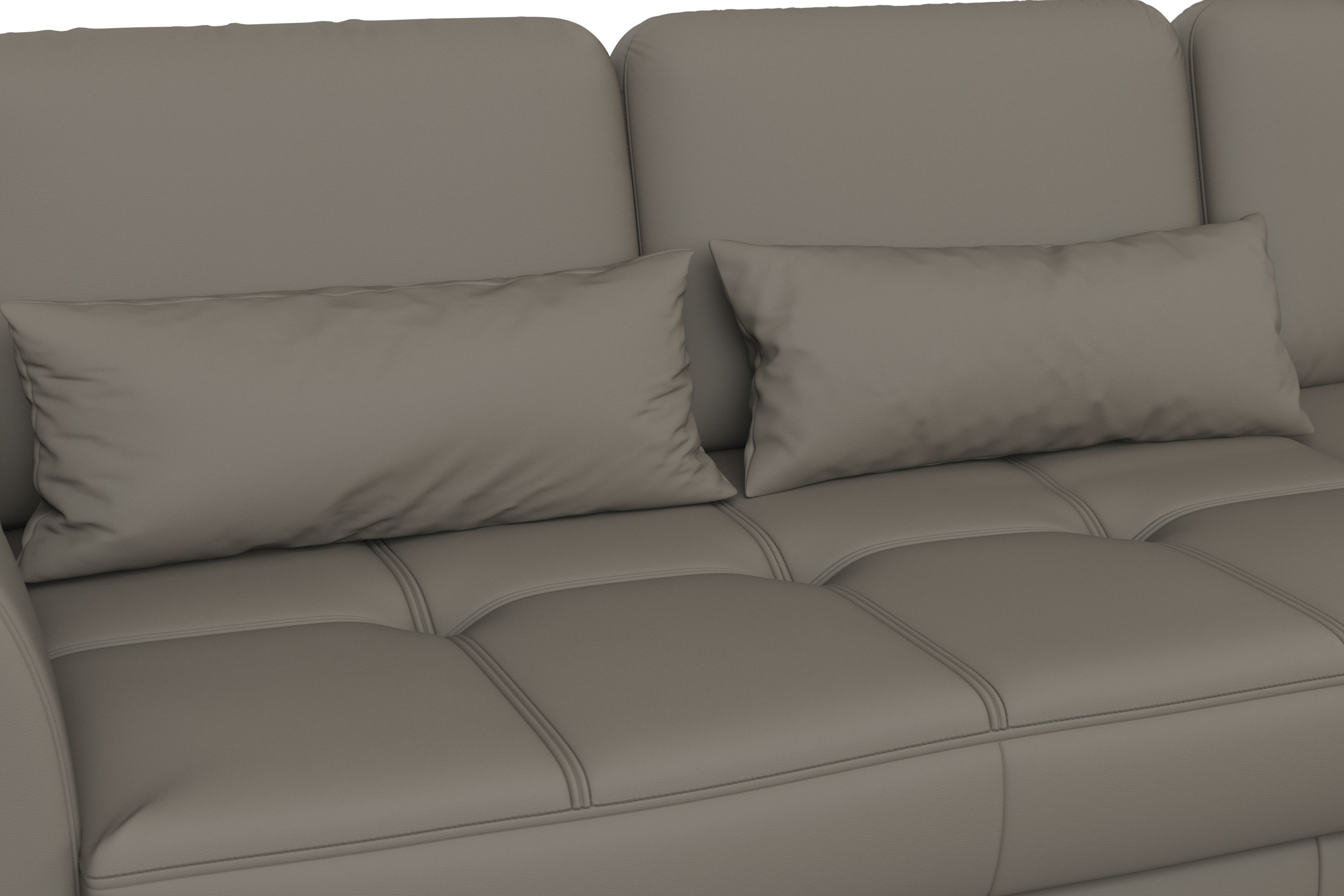 sit&more Ecksofa »Bendigo L-Form«, inklusive Sitztiefenverstellung, Bodenfreiheit 15 cm, 2 Fußfarben