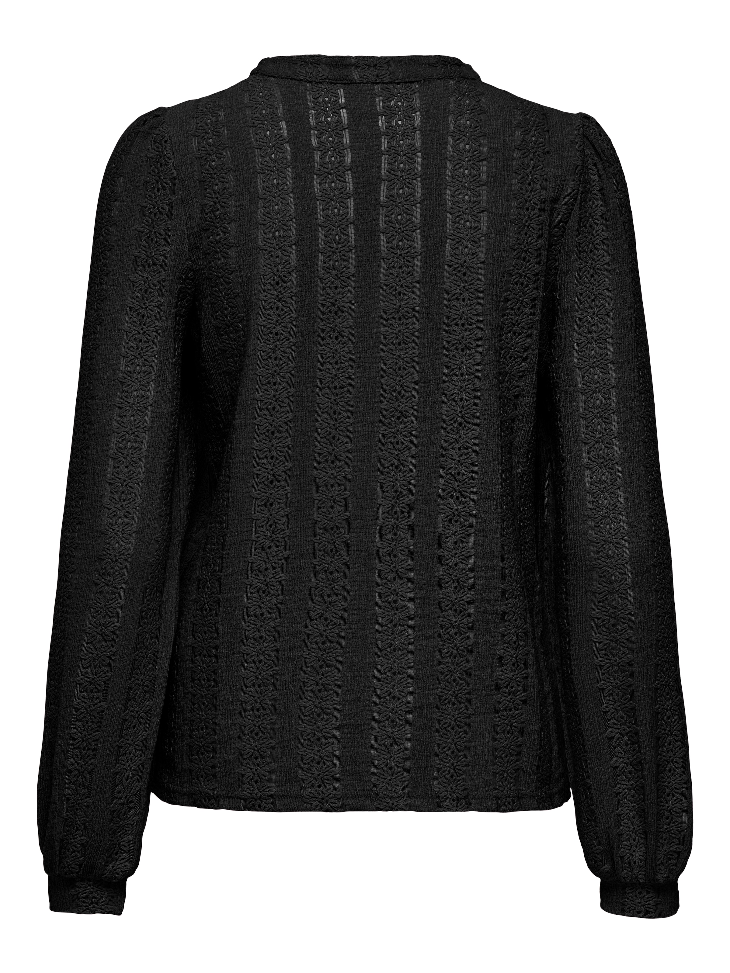 ONLY Blusenshirt »ONLMELANIE L/S SPLIT TOP JRS«