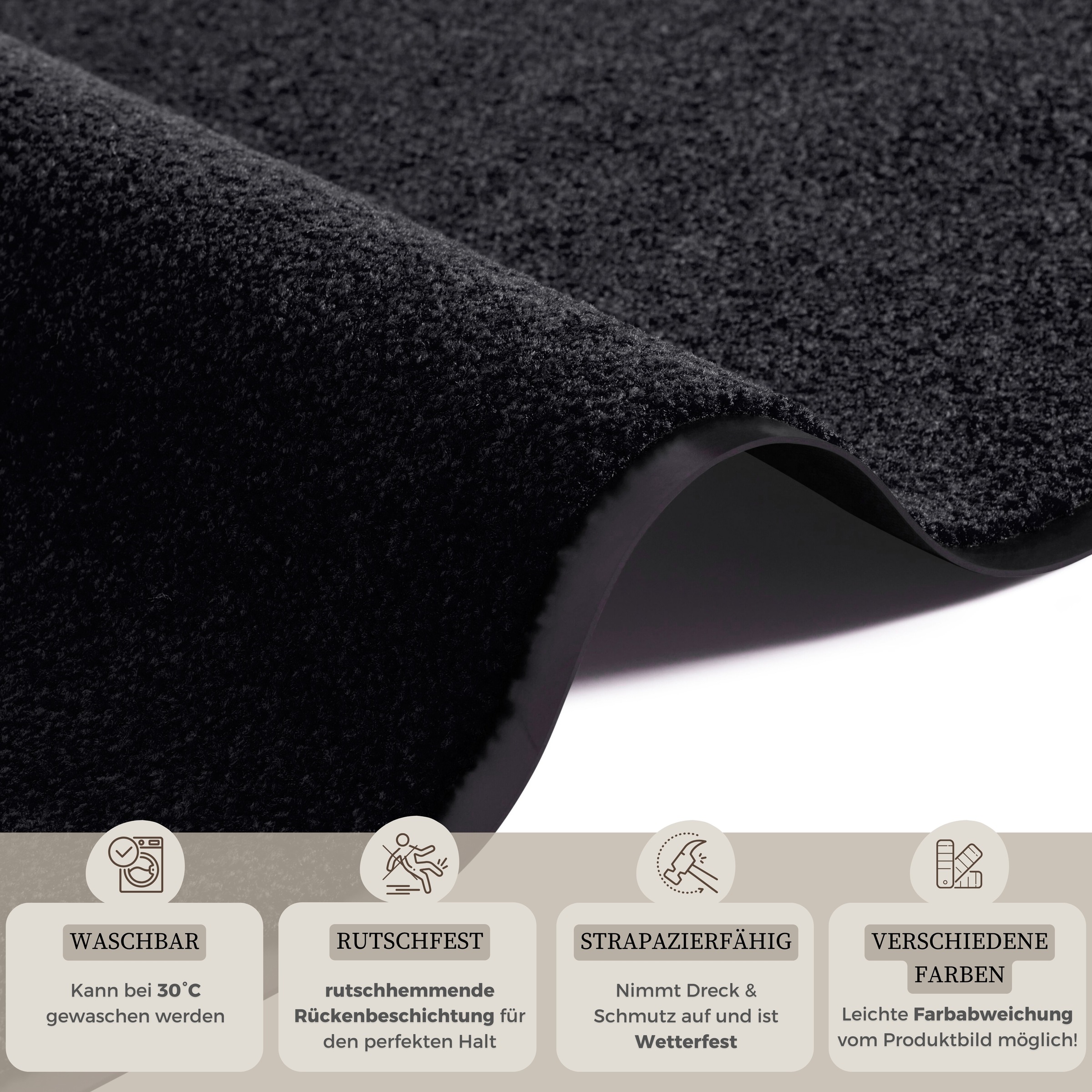 2. Bild von HANSE Home Läufer »Wash & Clean«, rechteckig, Schmutzfangmatte, Türmatte, Innen und Außen, Rutschfest, Waschbar