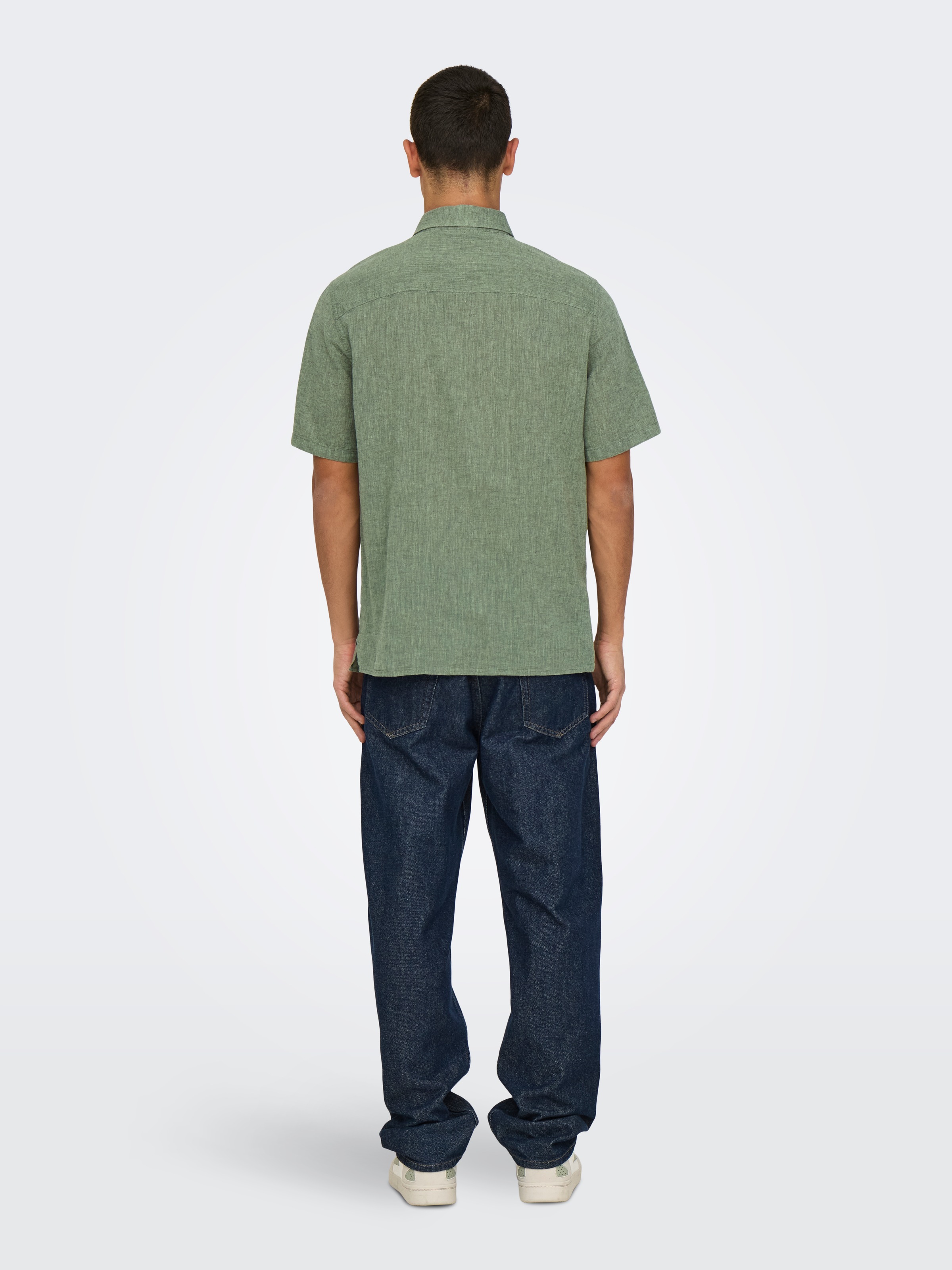 ONLY & SONS Kurzarmhemd »ONSCAIDEN LIFE REG SS 1 PKT SHIRT«