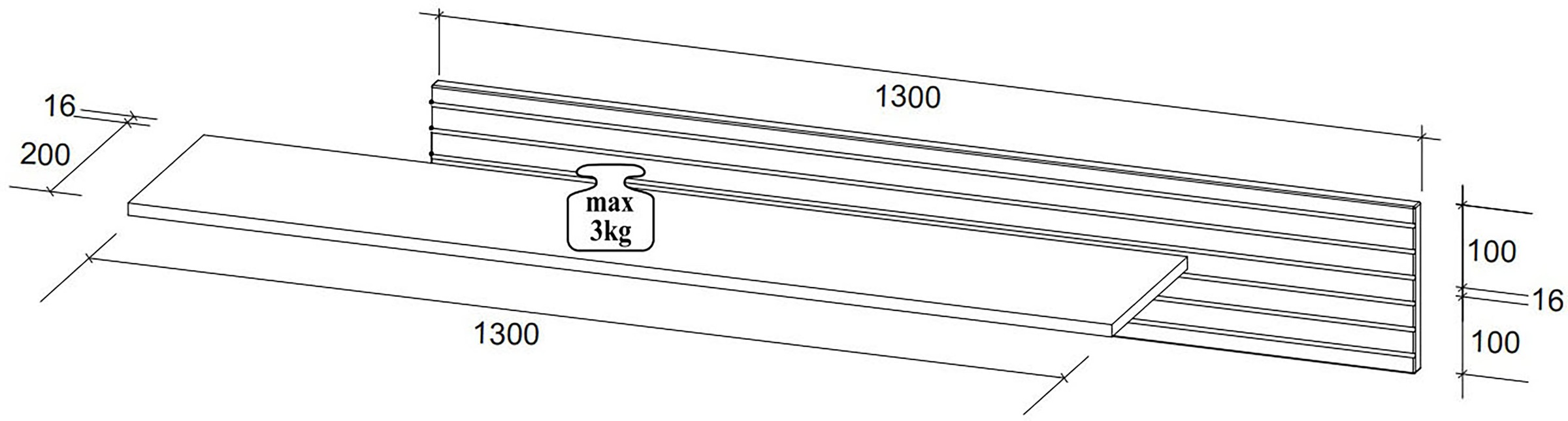 Innostyle Wohnwand »Ina Wohnwand,  340x185x44 cm (B/H/T)« 7 Stk. tlg.