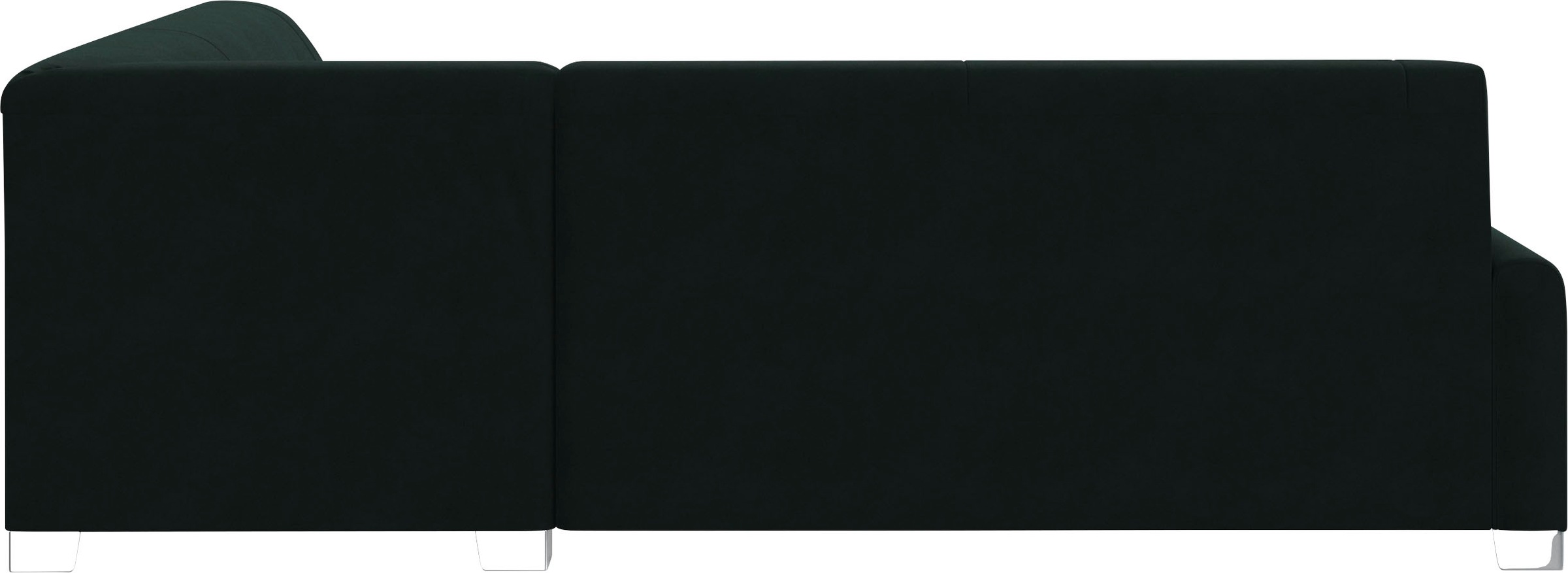 DOMO collection Ecksofa »Anzio in kubischer Formensprache, flache Armlehnen, L-Form«, Wahlweise mit Bettfunktion und Federkern für hohen Sitzkomfort