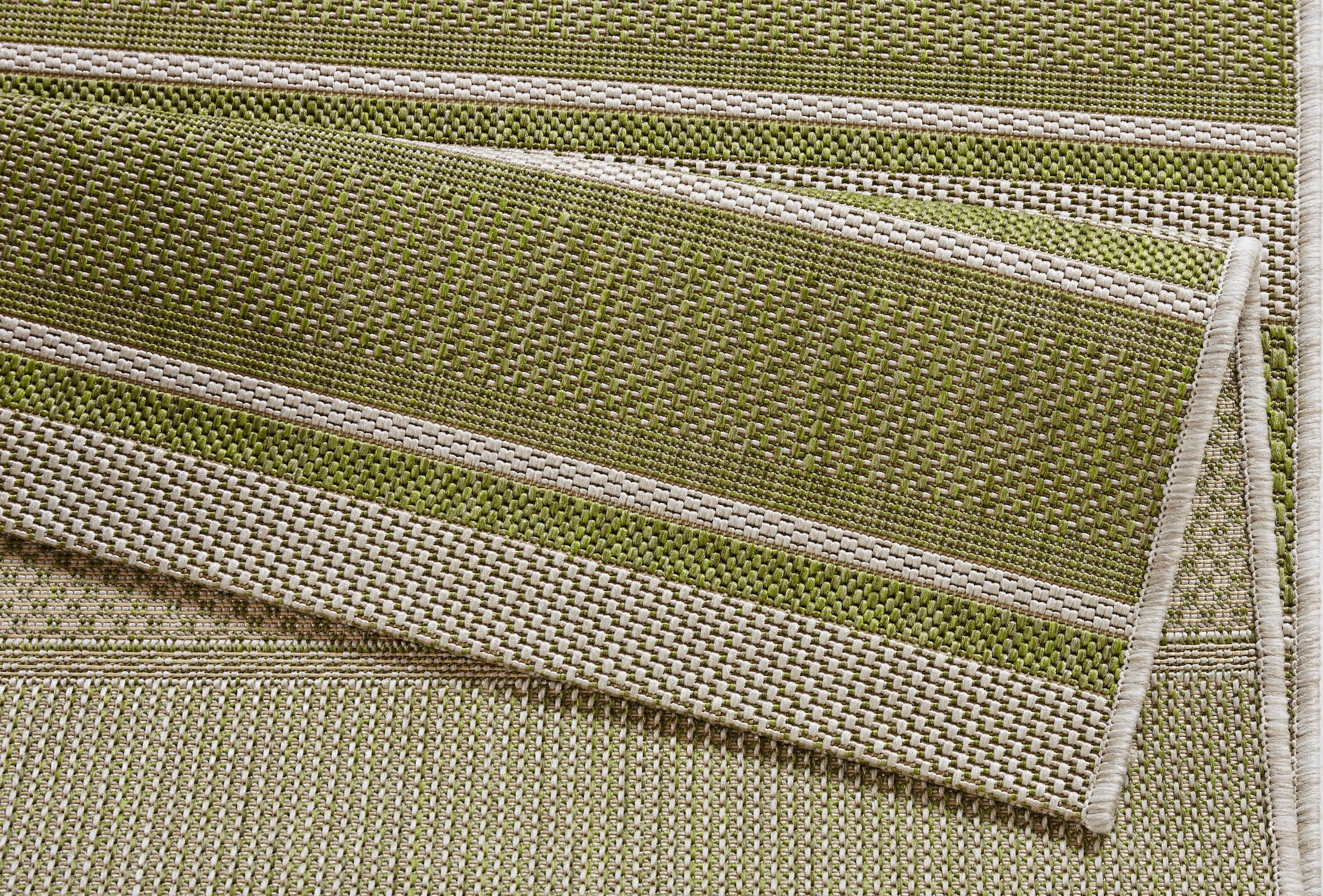 NORTHRUGS Teppich »Strap«, rechteckig, 8 mm Höhe, In- & Outdoor, Teppich, Streifen, Balkon, Terrasse, Garten, Wohnzimmer