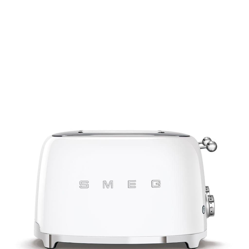Smeg Toaster »TSF03WHEU«, 4 kurze Schlitze, 3000 W