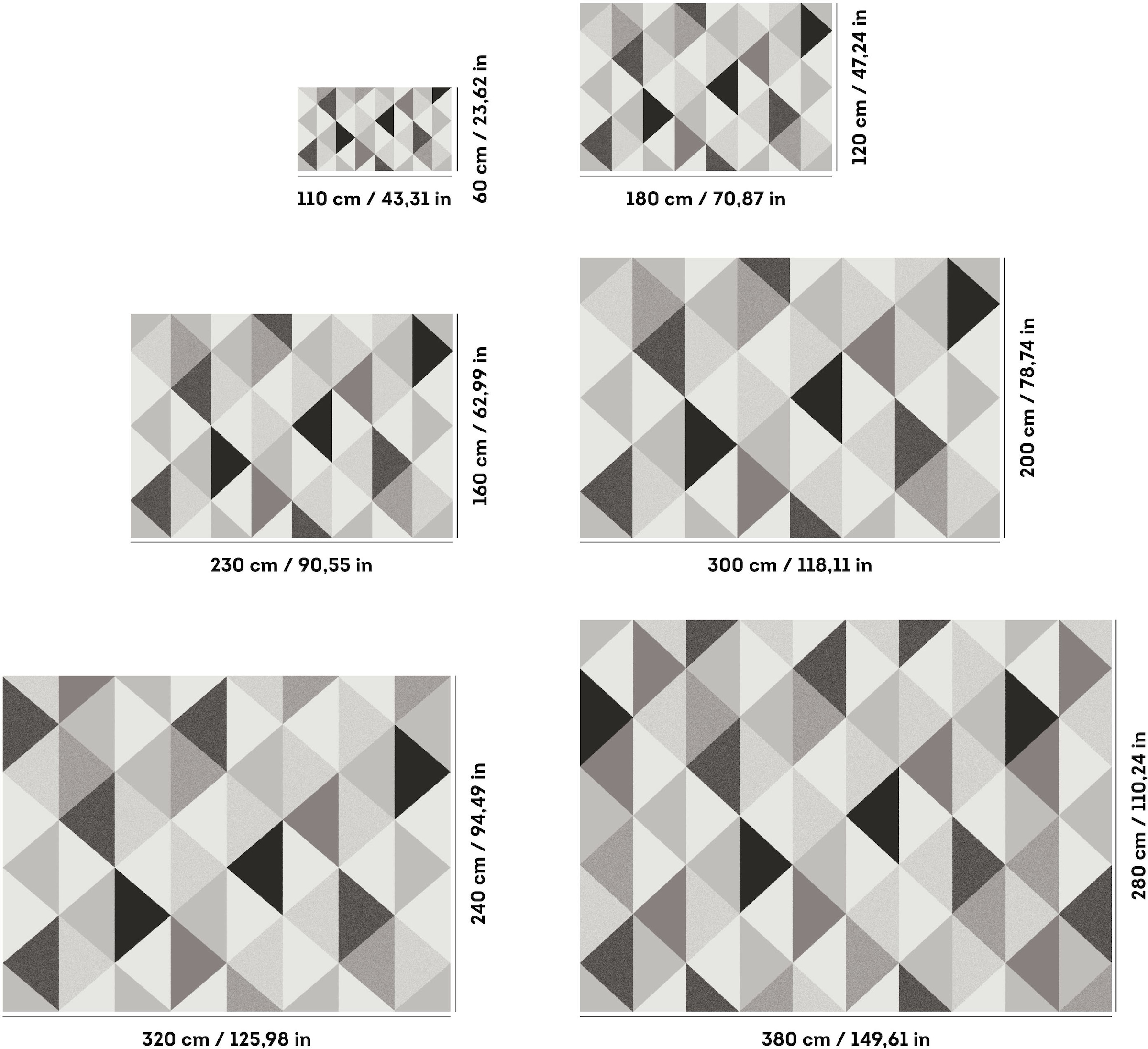 my home Teppich »Berlad Geo«, rechteckig, 9 mm Höhe, mit besonders weichem Flor, Kurzflor, modernes geometrisches Design
