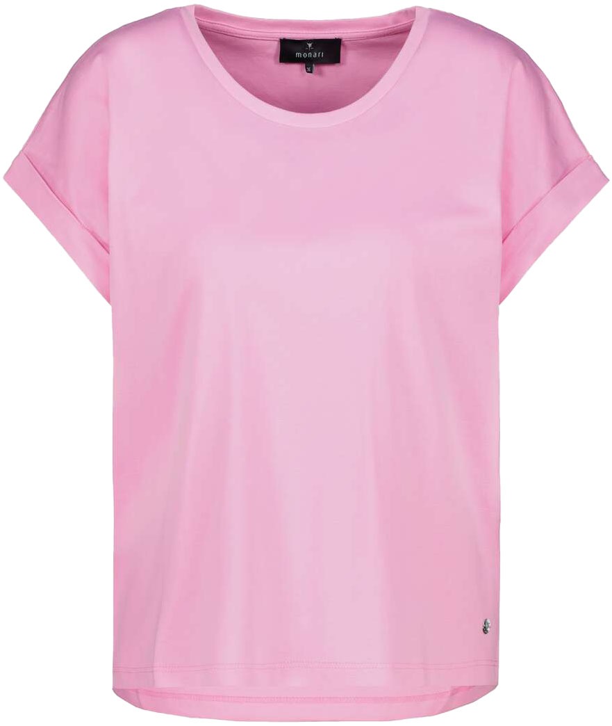 Monari Rundhalsshirt, mit Glitzersteinchen auf der Schulter