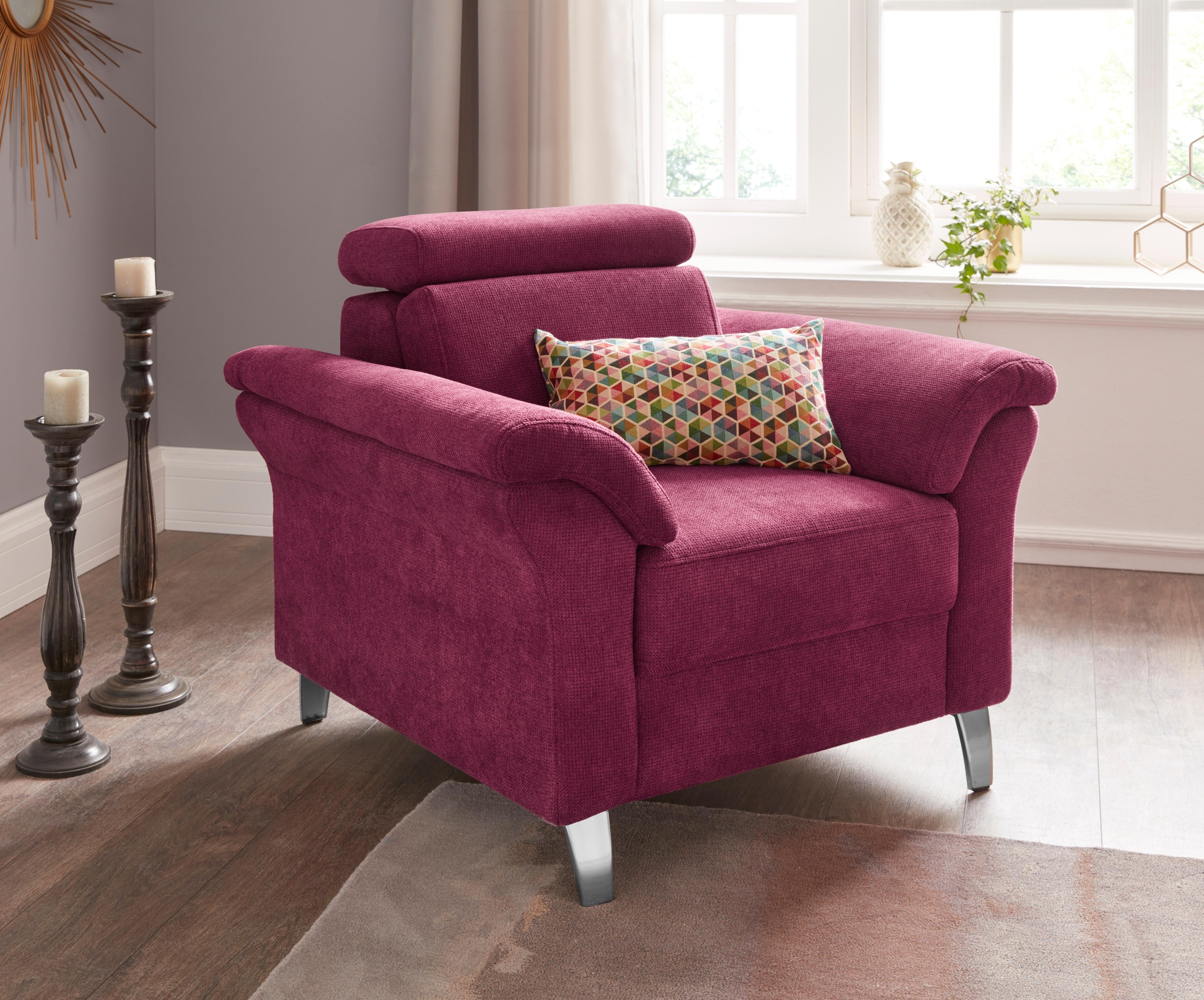 sit&more Sessel »Arngast«, inklusive Federkern und Kopfteilverstellung günstig online kaufen