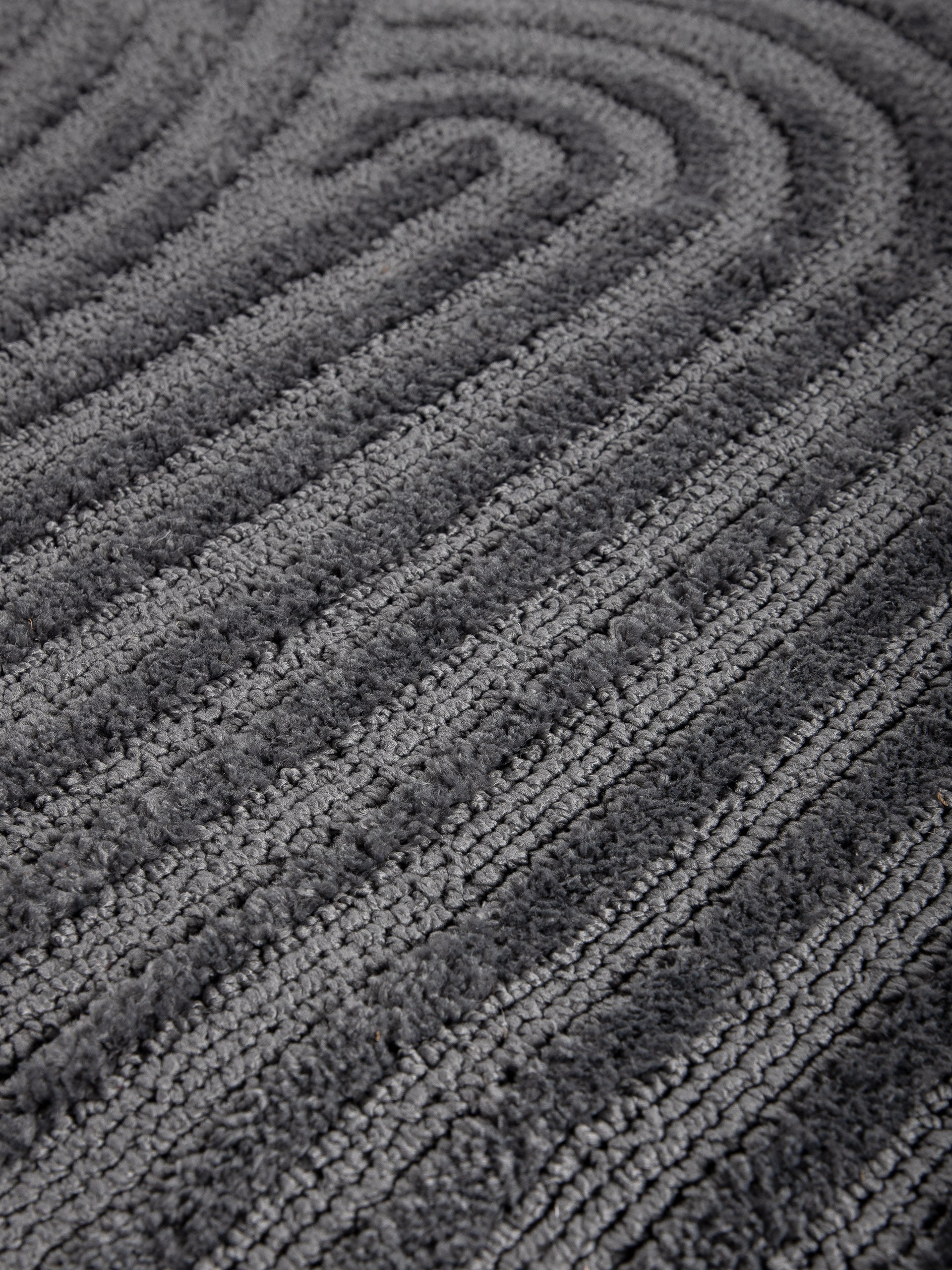 carpetfine Teppich »Holly Zen 1«, rund, 12 mm Höhe, Hoch-Tief-Effekt, geometrisch, Zeitloses Design, dekoratives Highlight